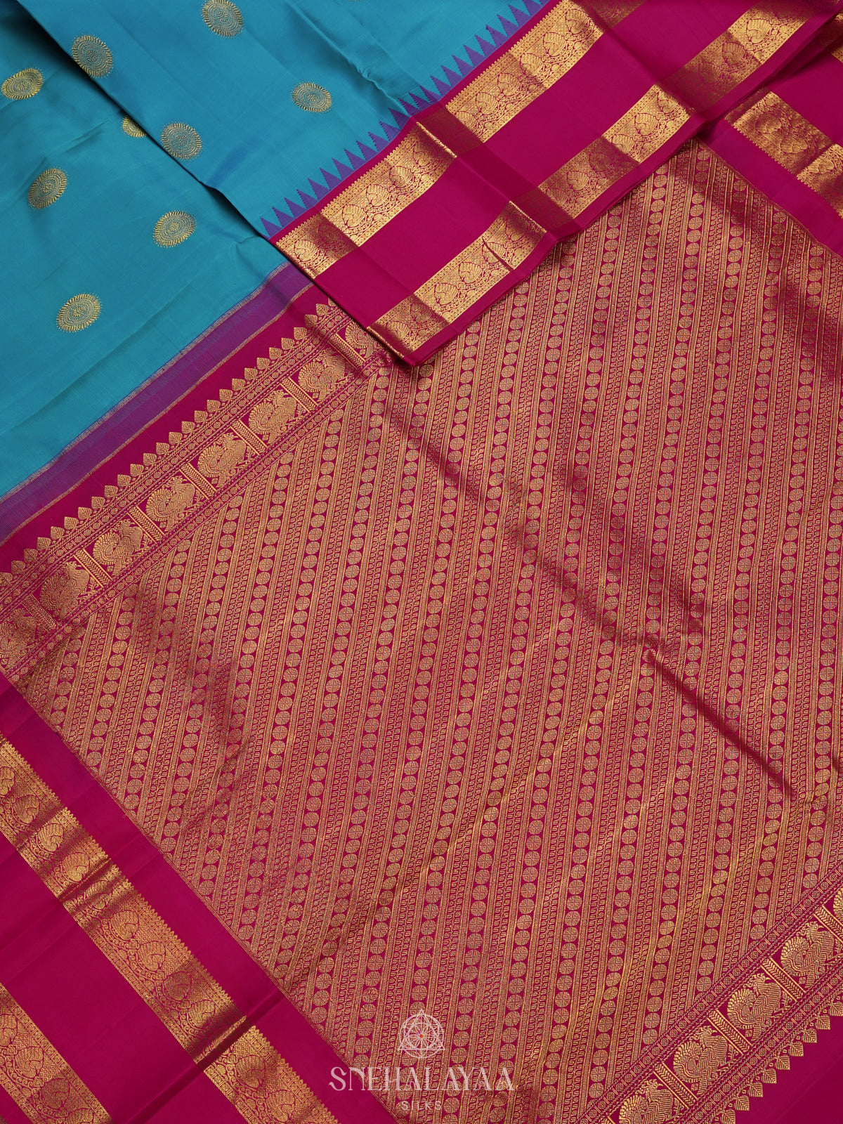 Blue Kanjivaram Silk Saree