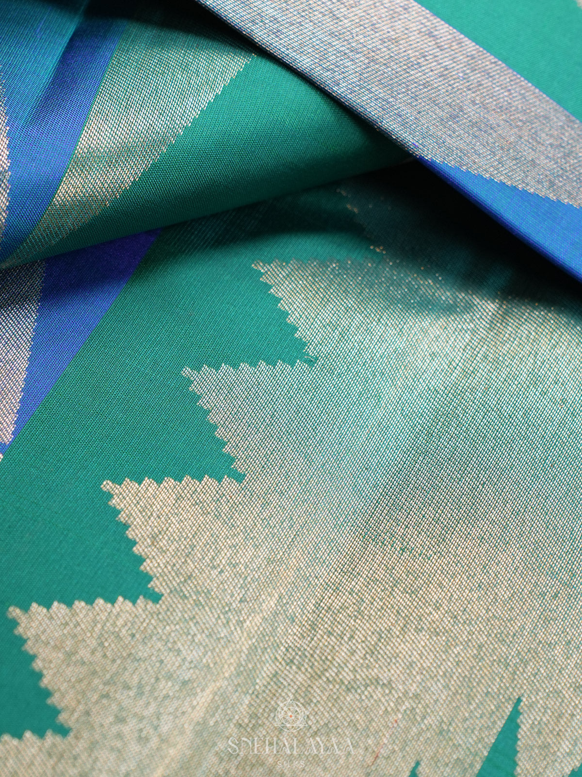 Multicolour Kanjivaram Silk Saree