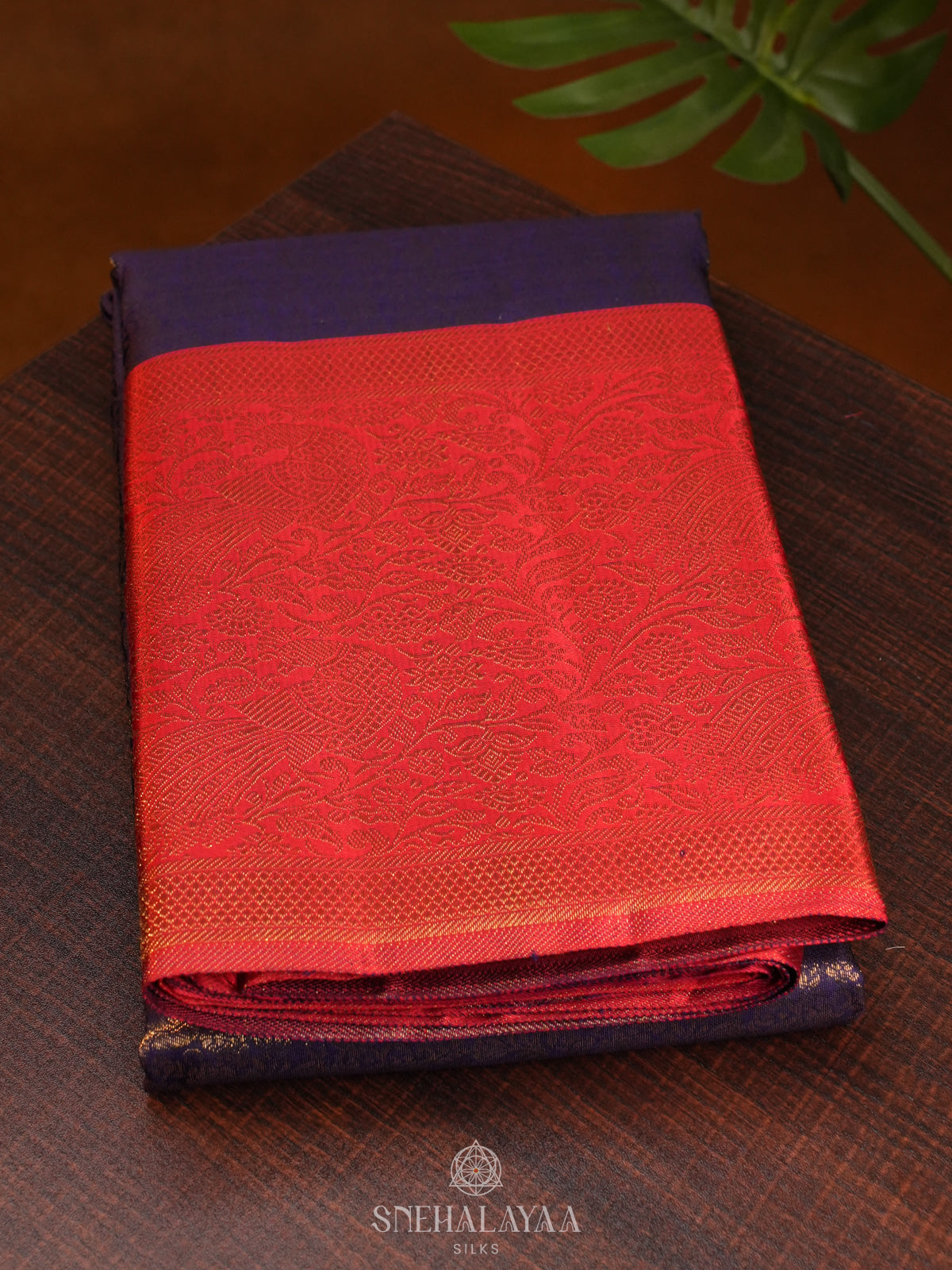Purple Tissue Kanjivaram Silk Saree