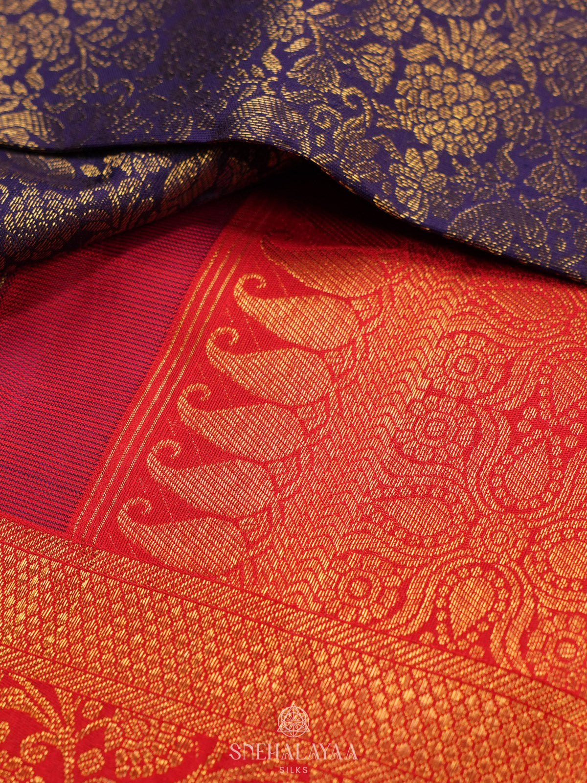 Purple Tissue Kanjivaram Silk Saree