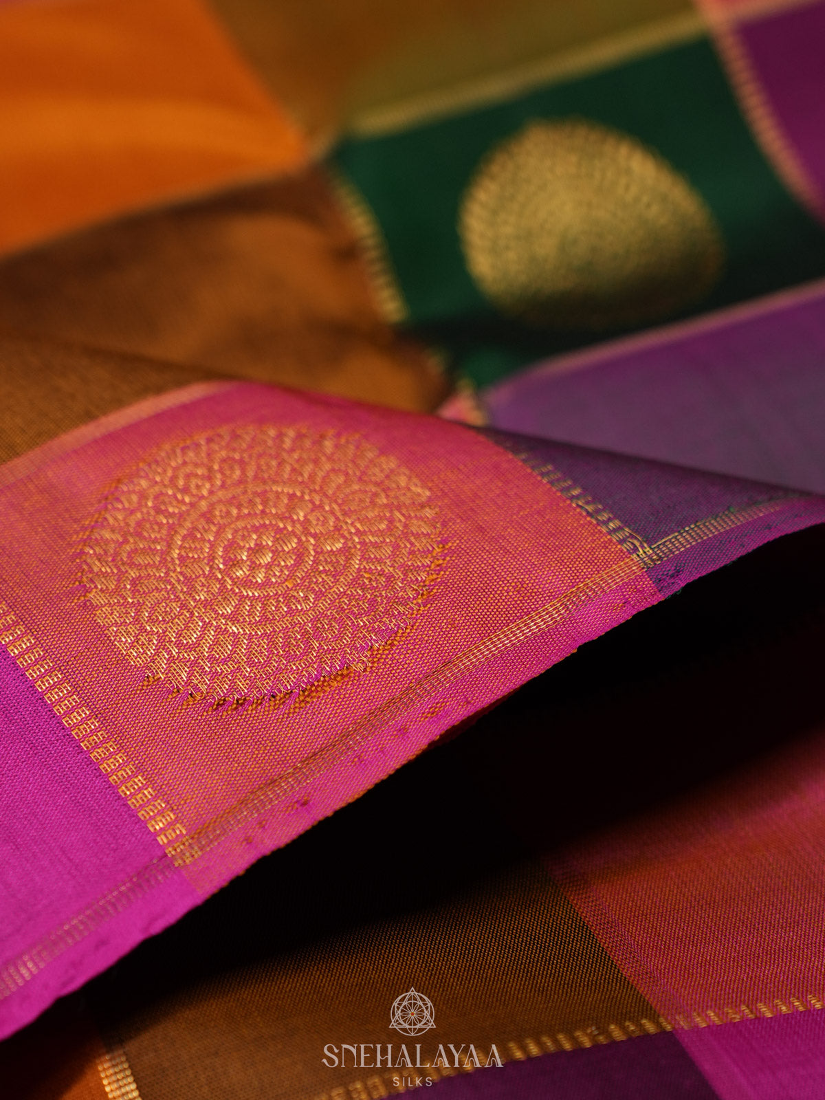 Multicolour Kanjivaram Silk Saree