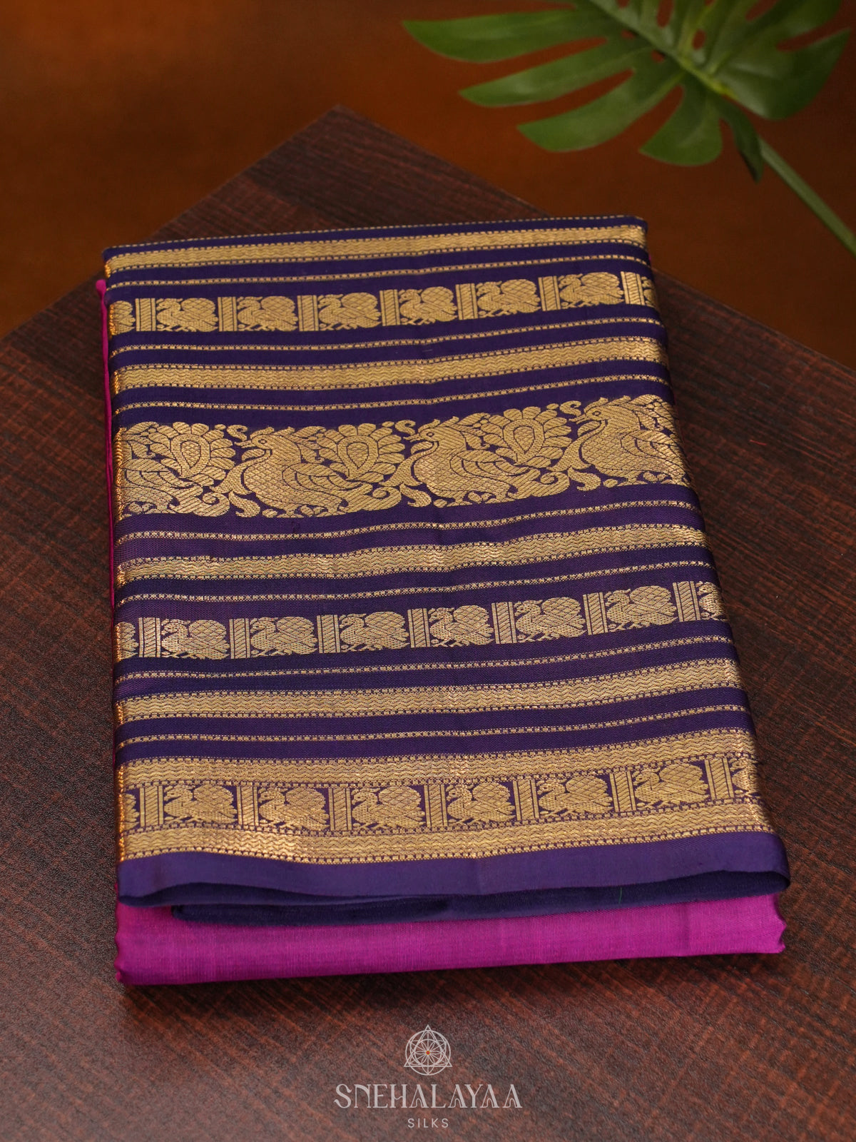 Magenta Kanjivaram Silk Saree