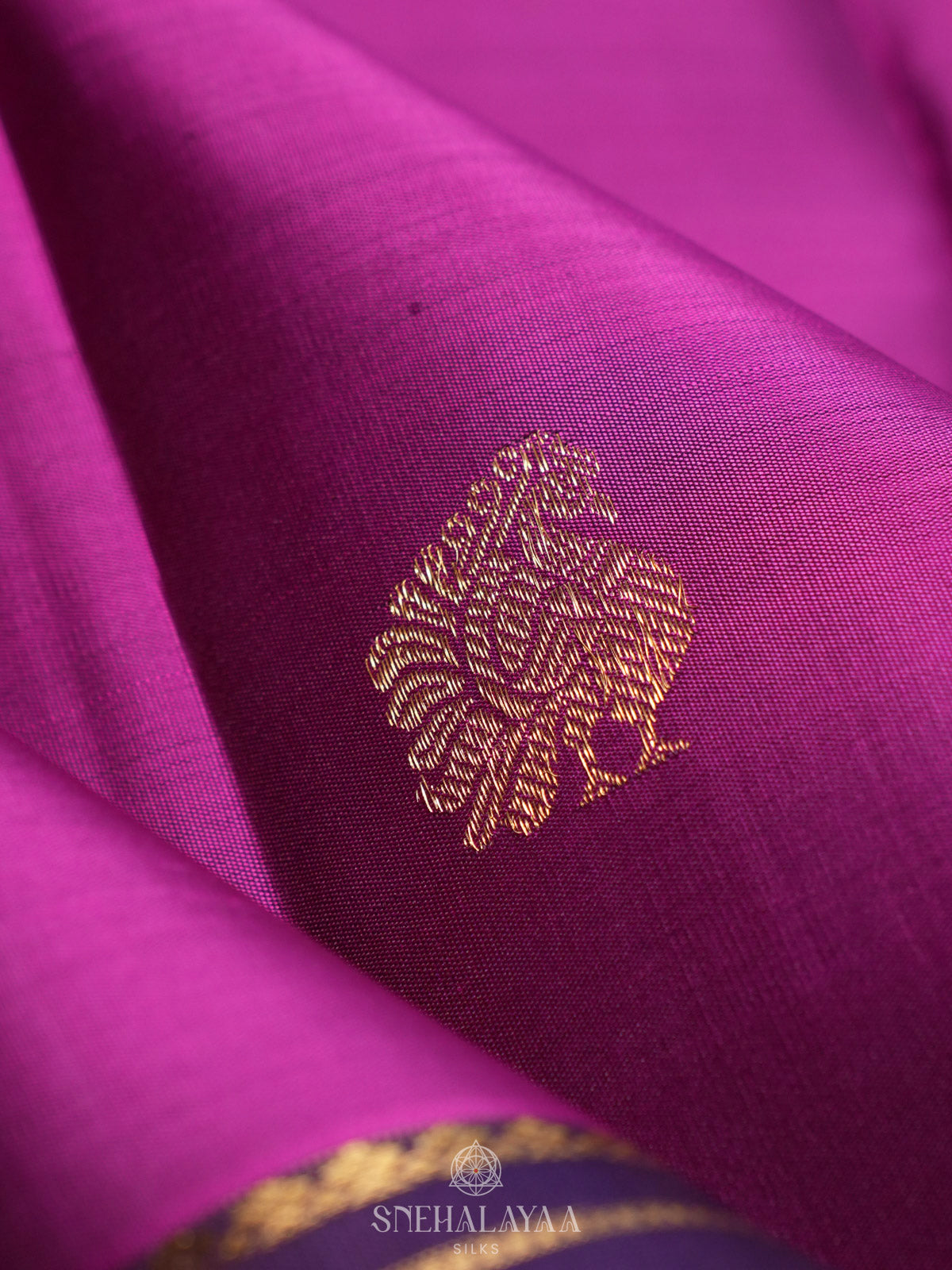 Magenta Kanjivaram Silk Saree