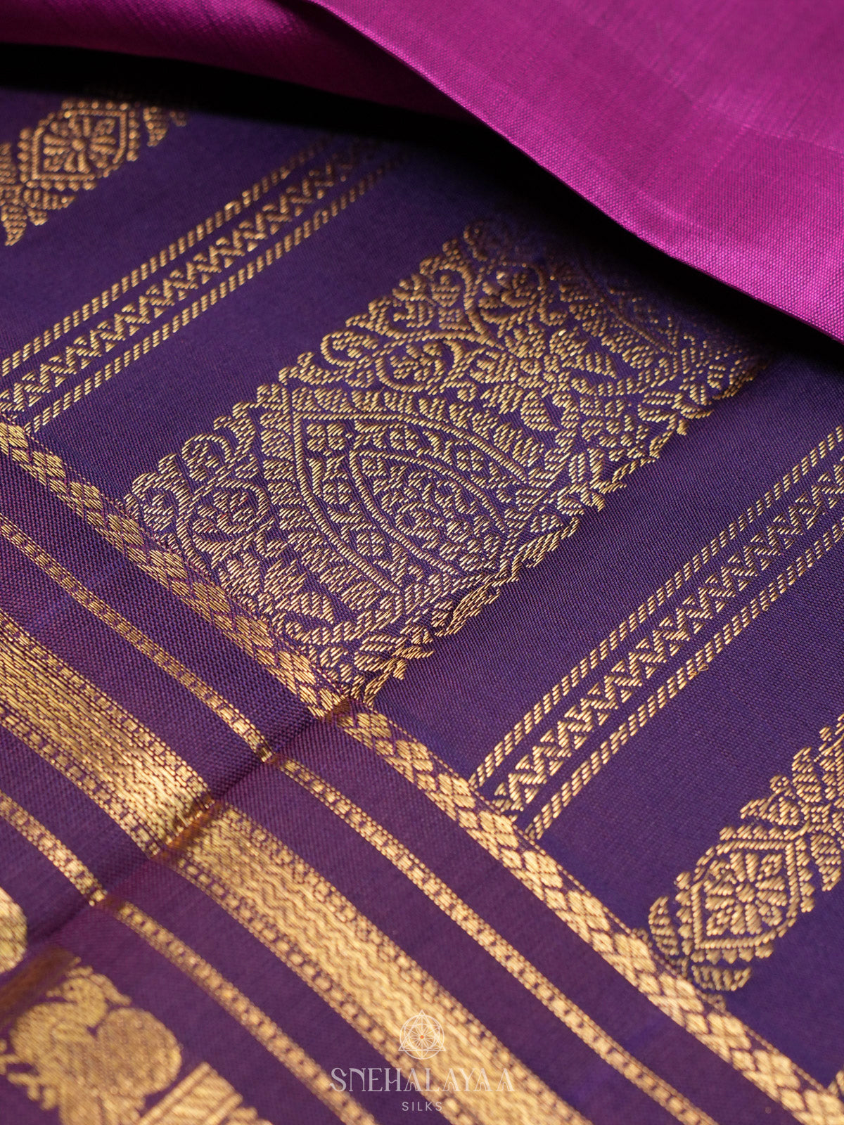 Magenta Kanjivaram Silk Saree