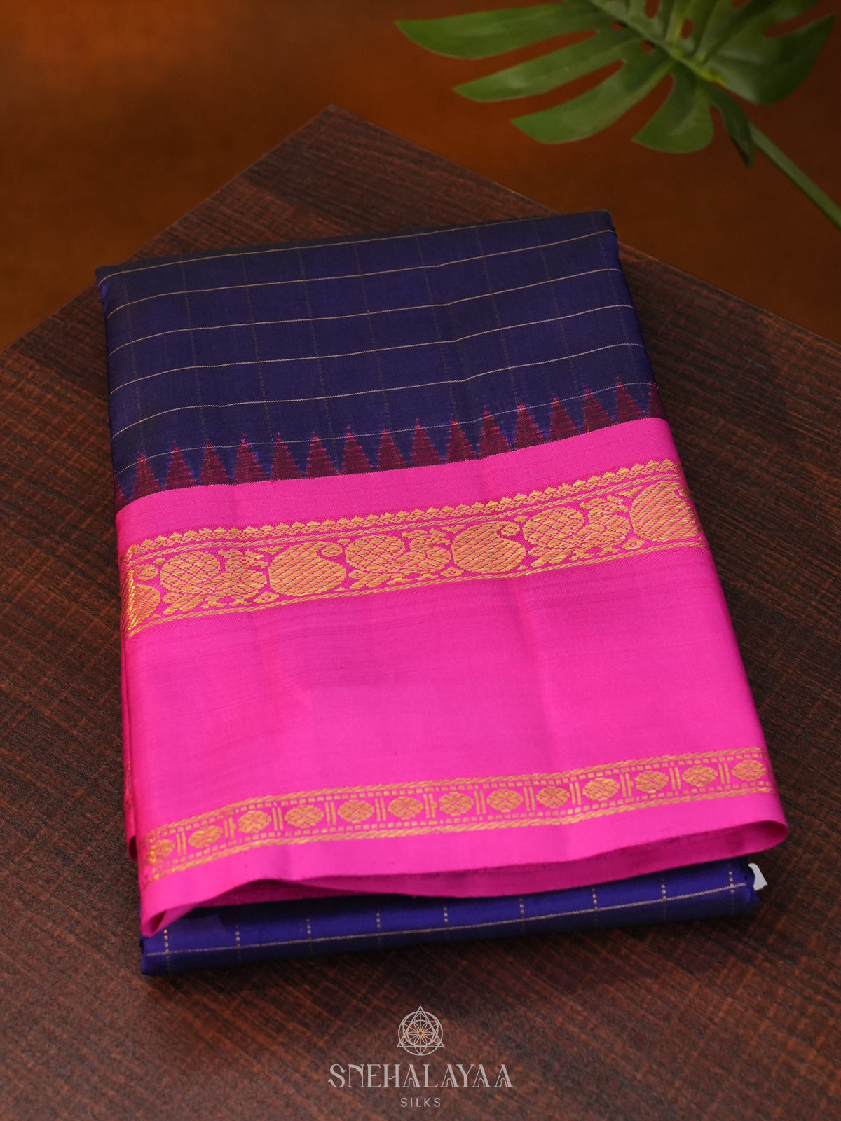 Purple Kanjivaram Silk Saree