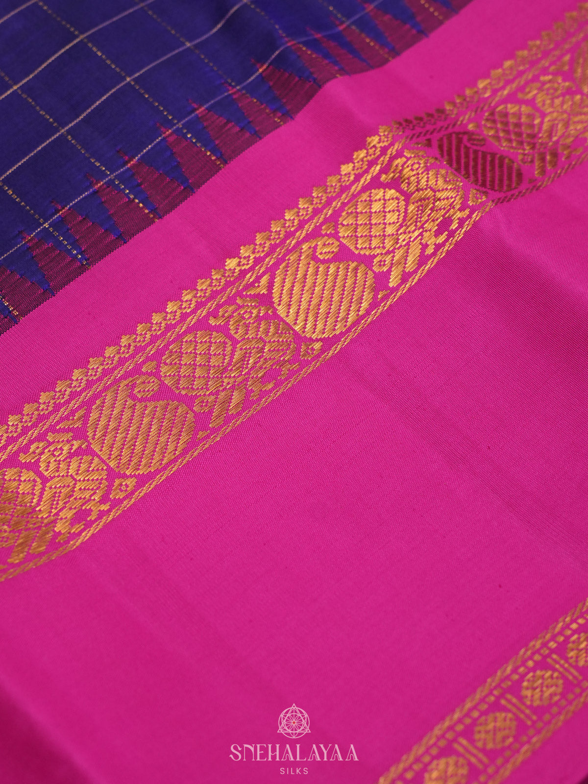 Purple Kanjivaram Silk Saree