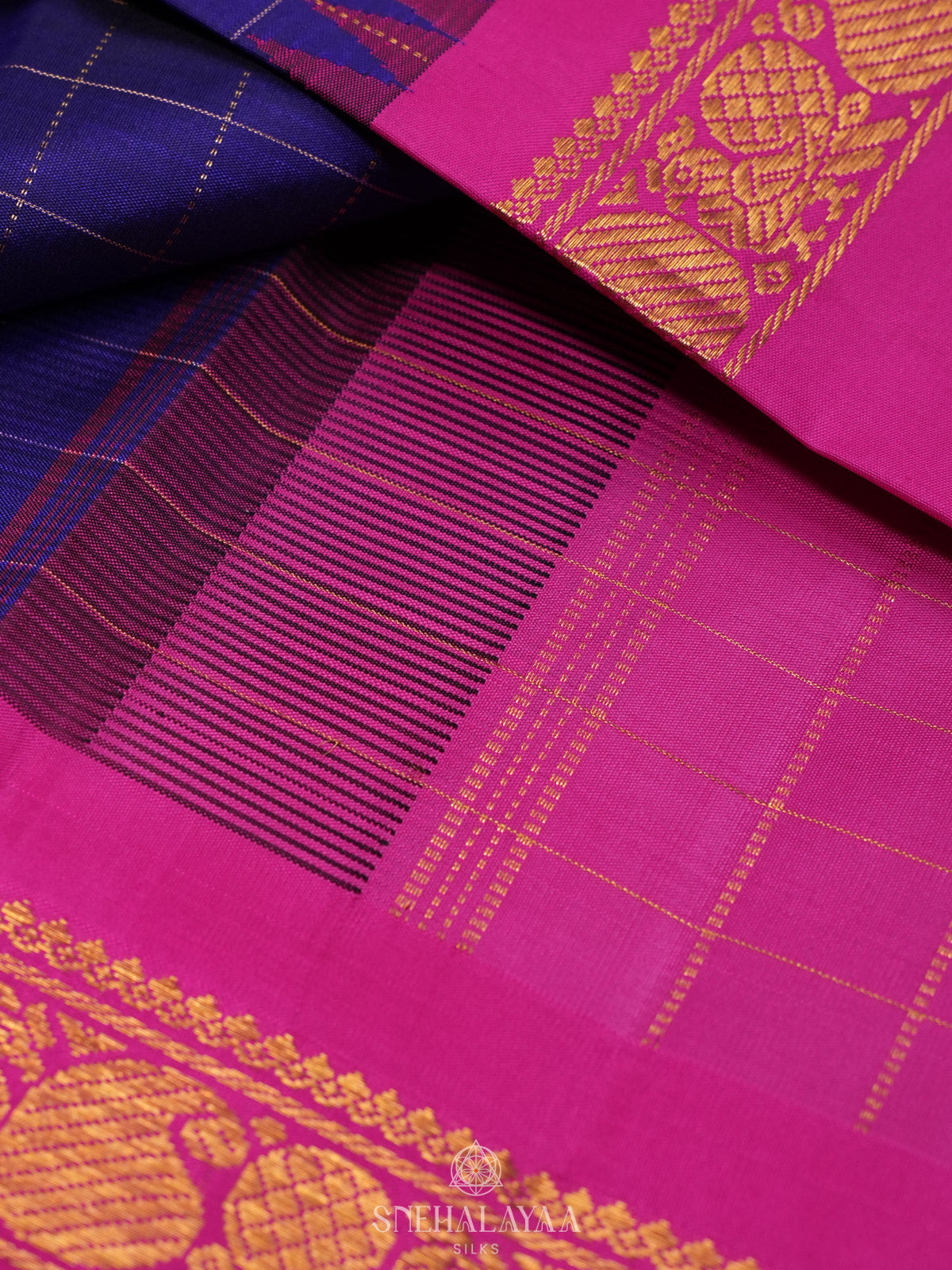 Purple Kanjivaram Silk Saree