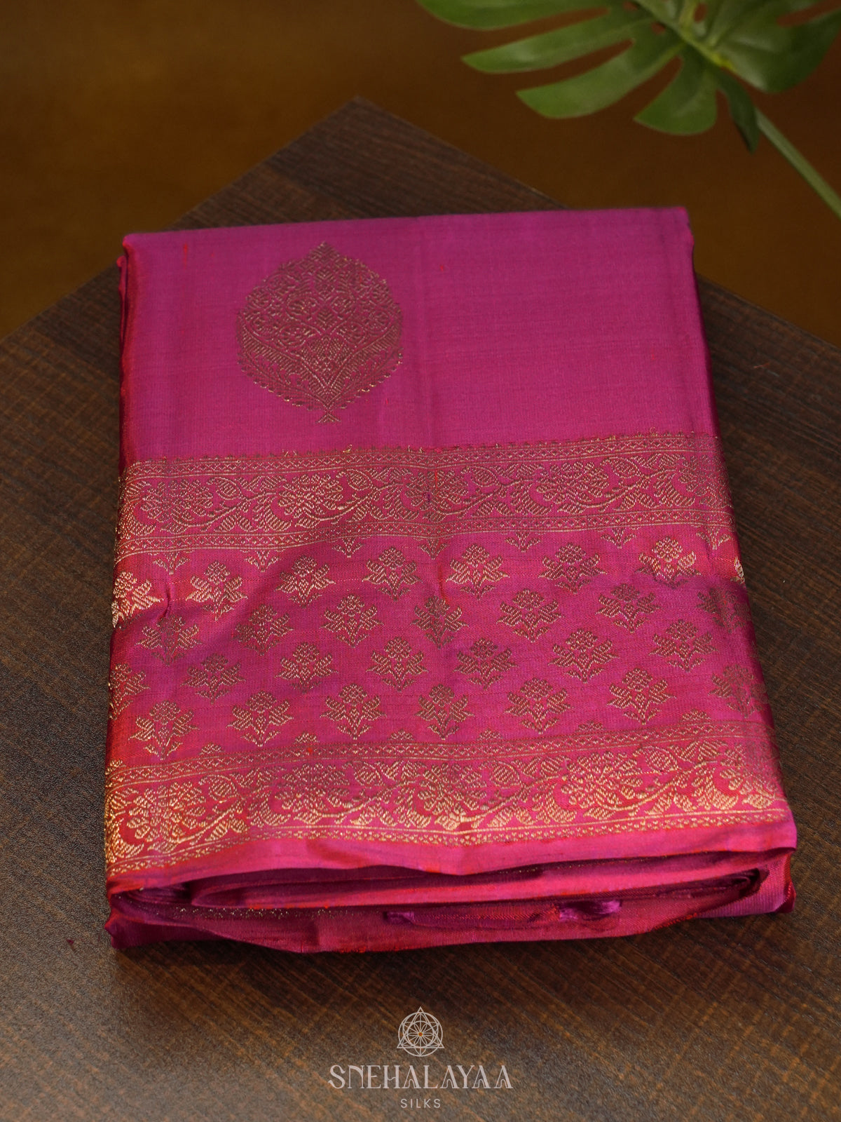 Magenta Pink Kanjivaram Silk Saree