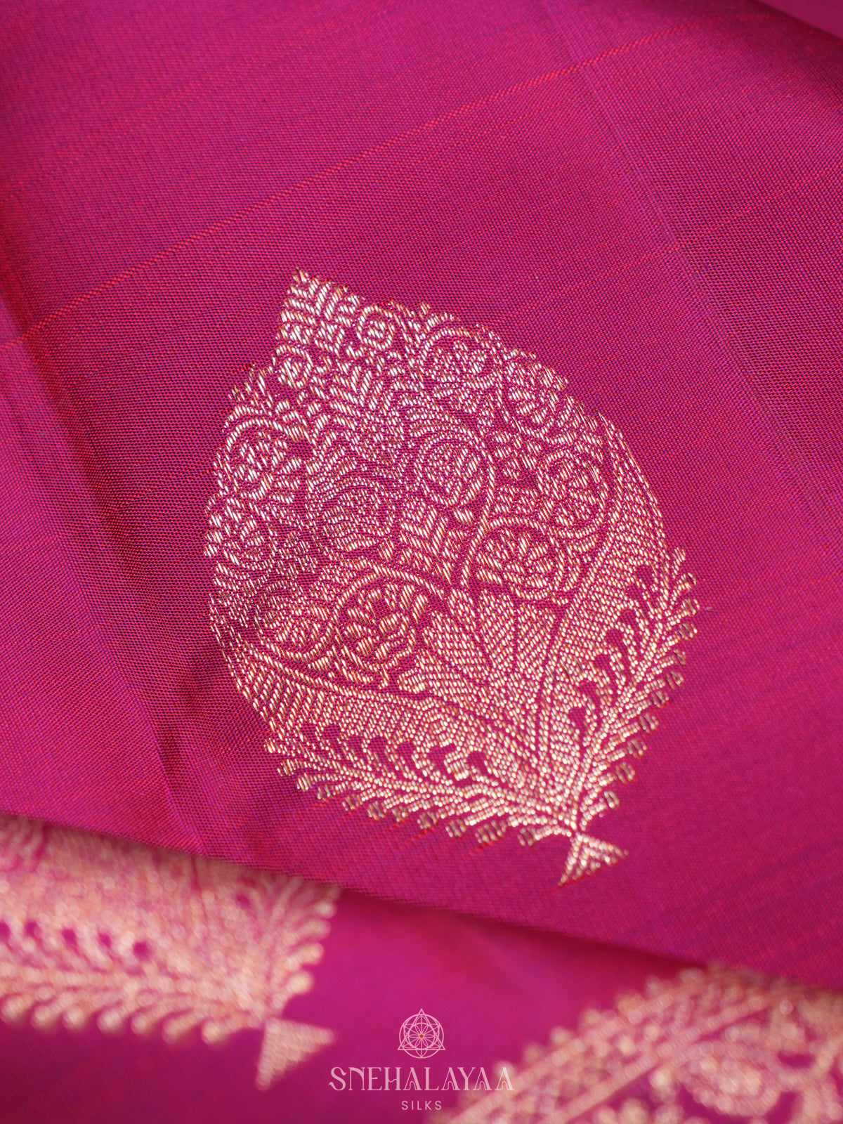 Magenta Pink Kanjivaram Silk Saree