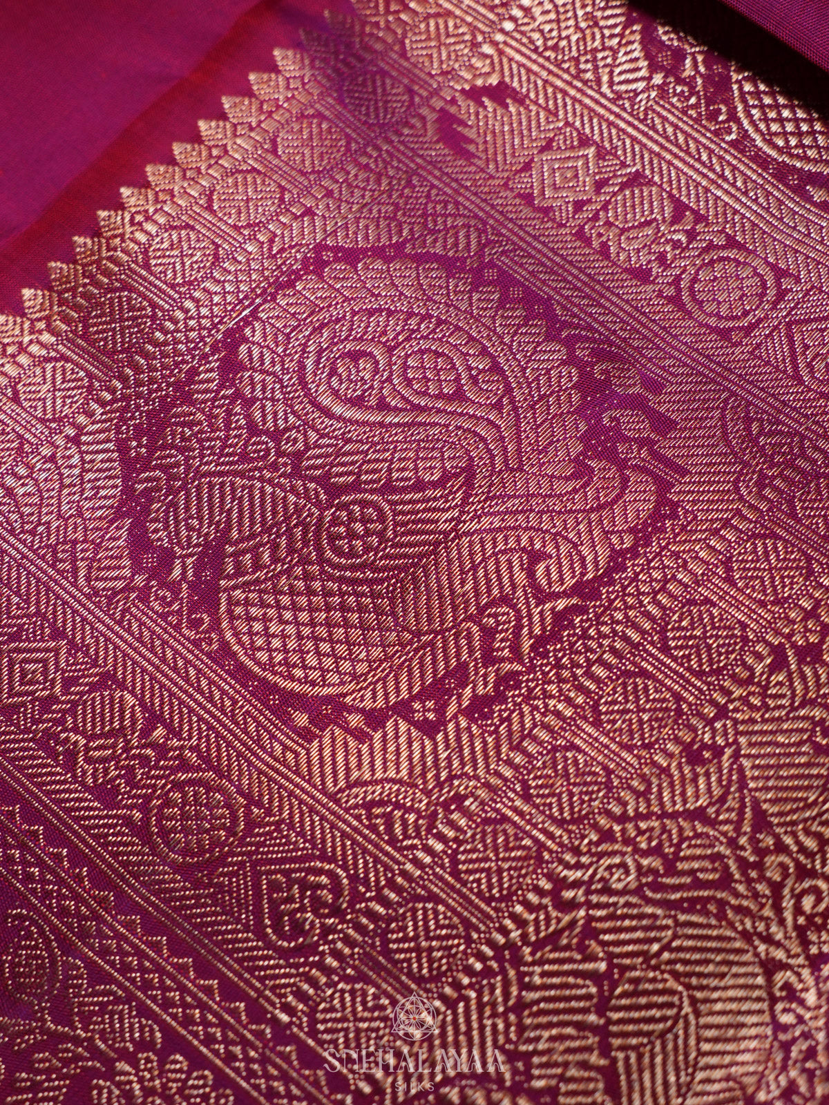 Magenta Pink Kanjivaram Silk Saree