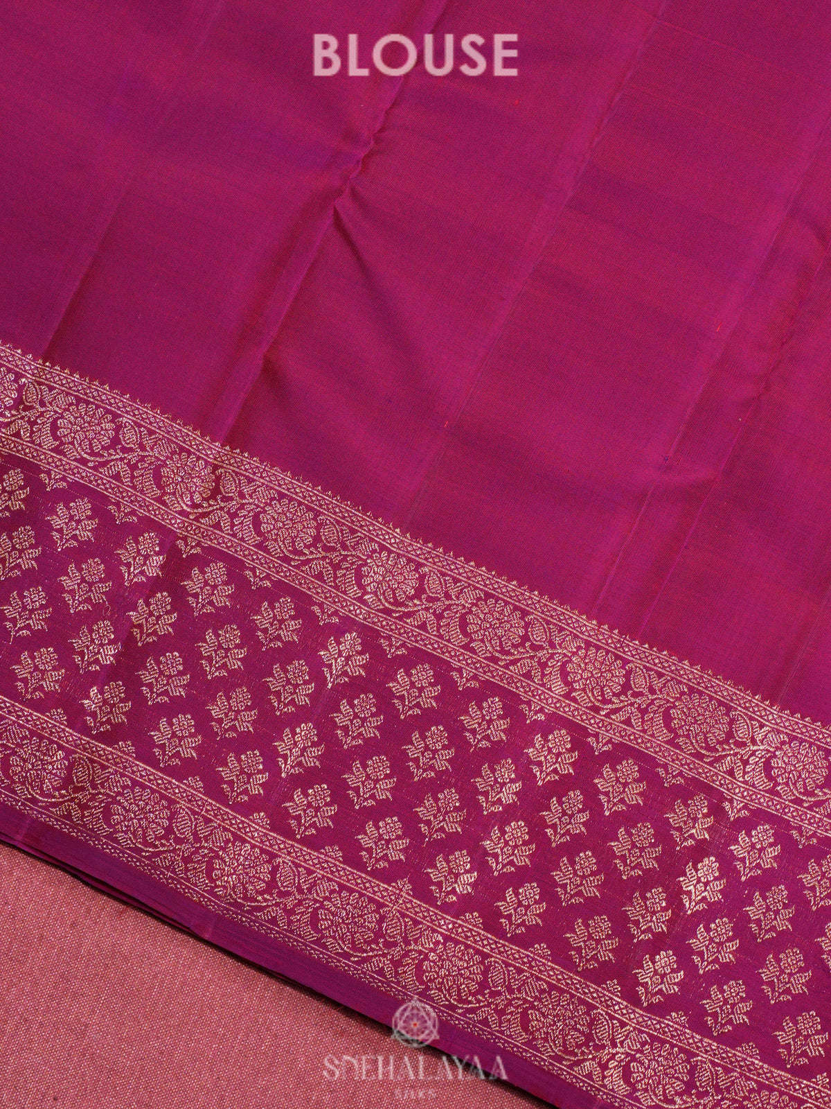 Magenta Pink Kanjivaram Silk Saree