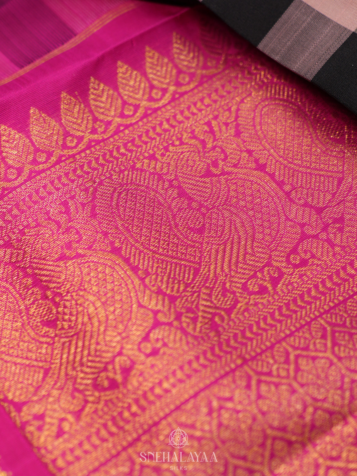 Black Kanjivaram Silk Saree