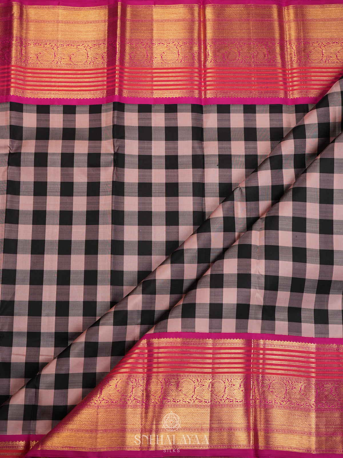 Black Kanjivaram Silk Saree
