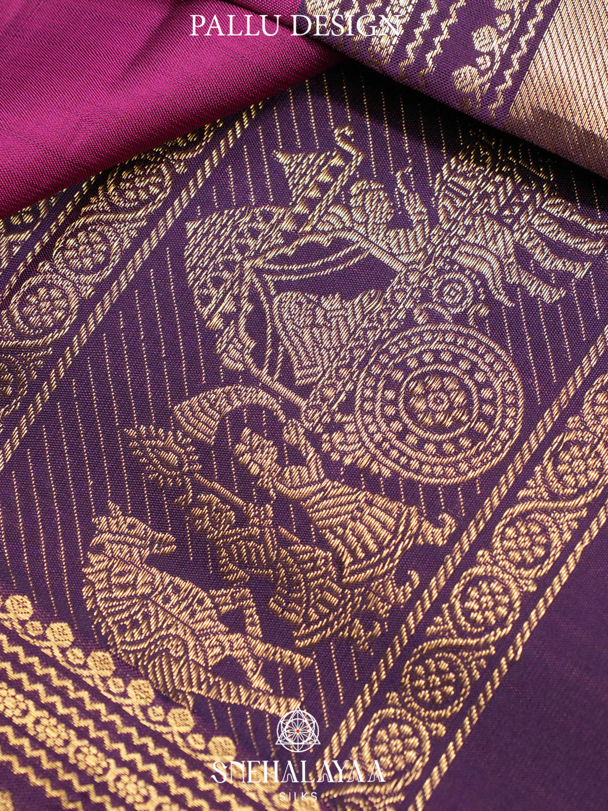 Magenta Kanjivaram Silk Saree