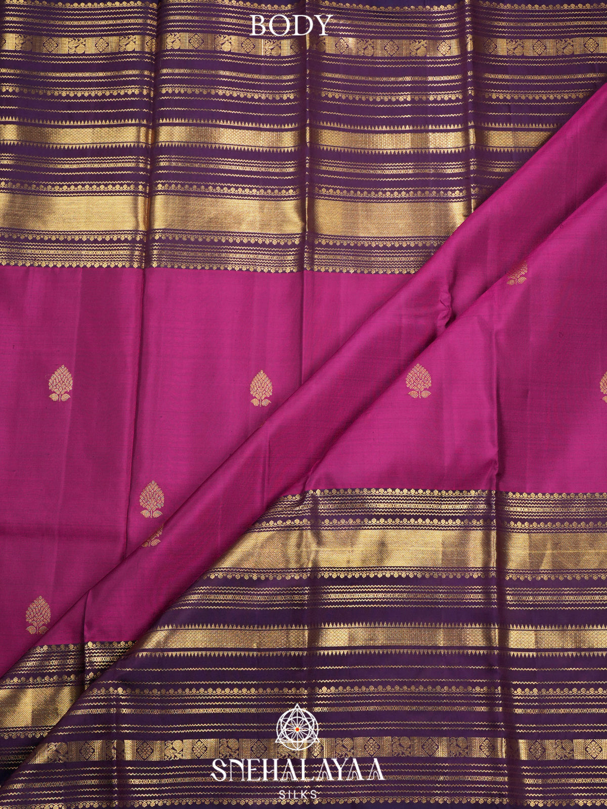 Magenta Kanjivaram Silk Saree