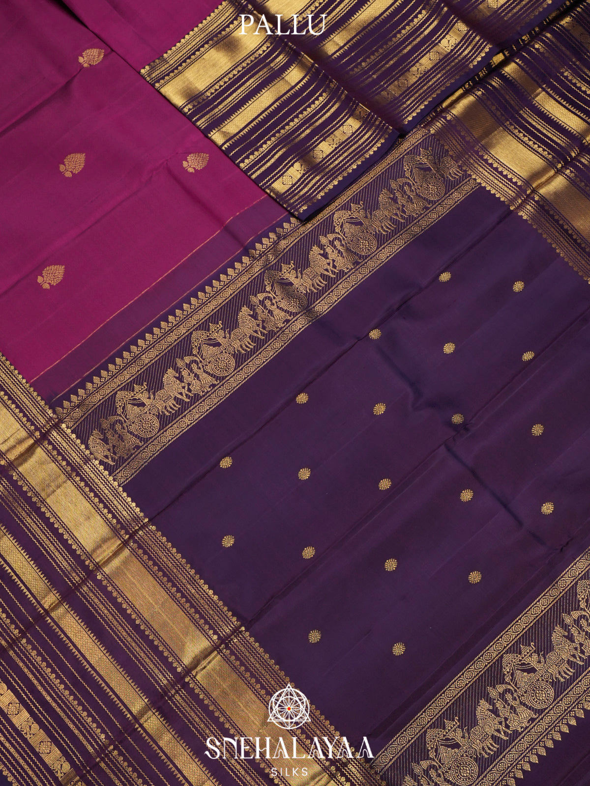 Magenta Kanjivaram Silk Saree
