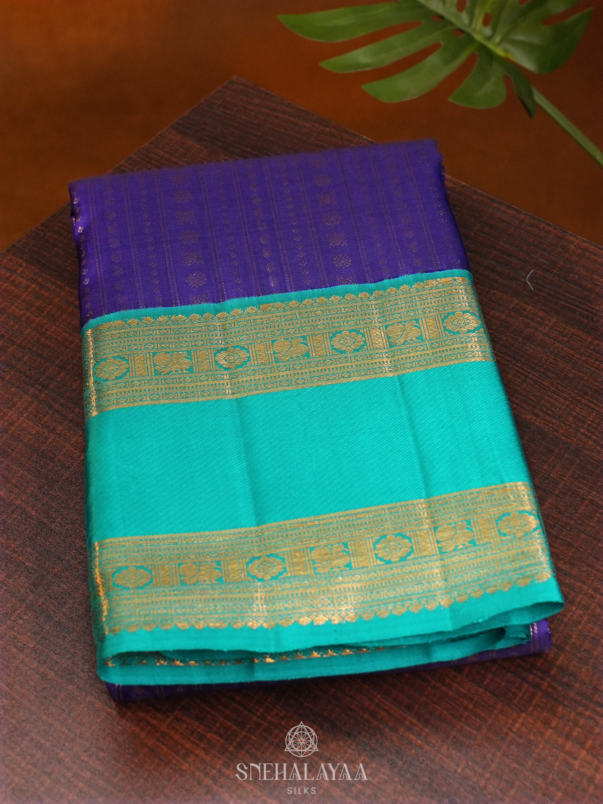 Purple Kanjivaram Silk Saree