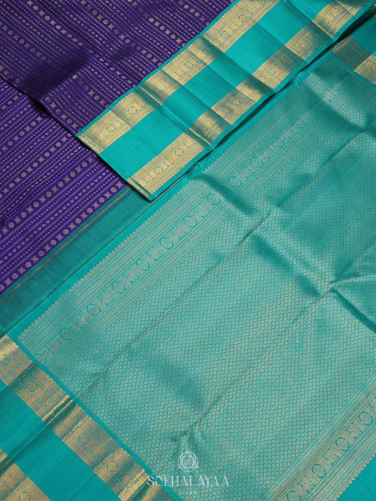 Purple Kanjivaram Silk Saree