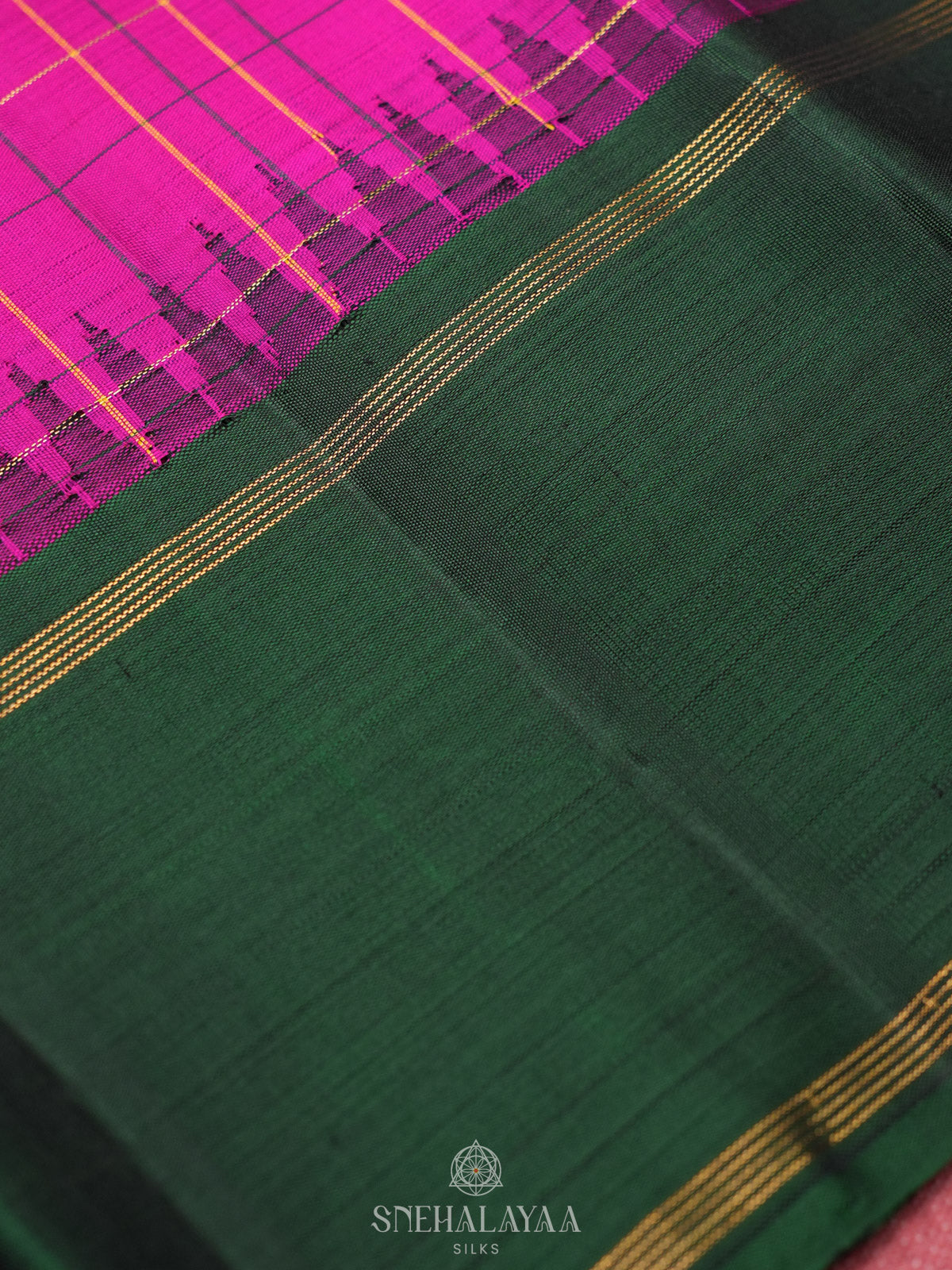 Pink Kanjivaram Silk Saree