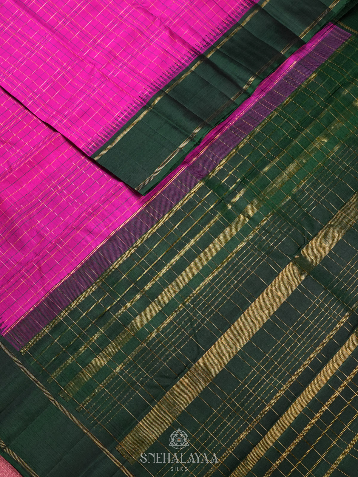 Pink Kanjivaram Silk Saree