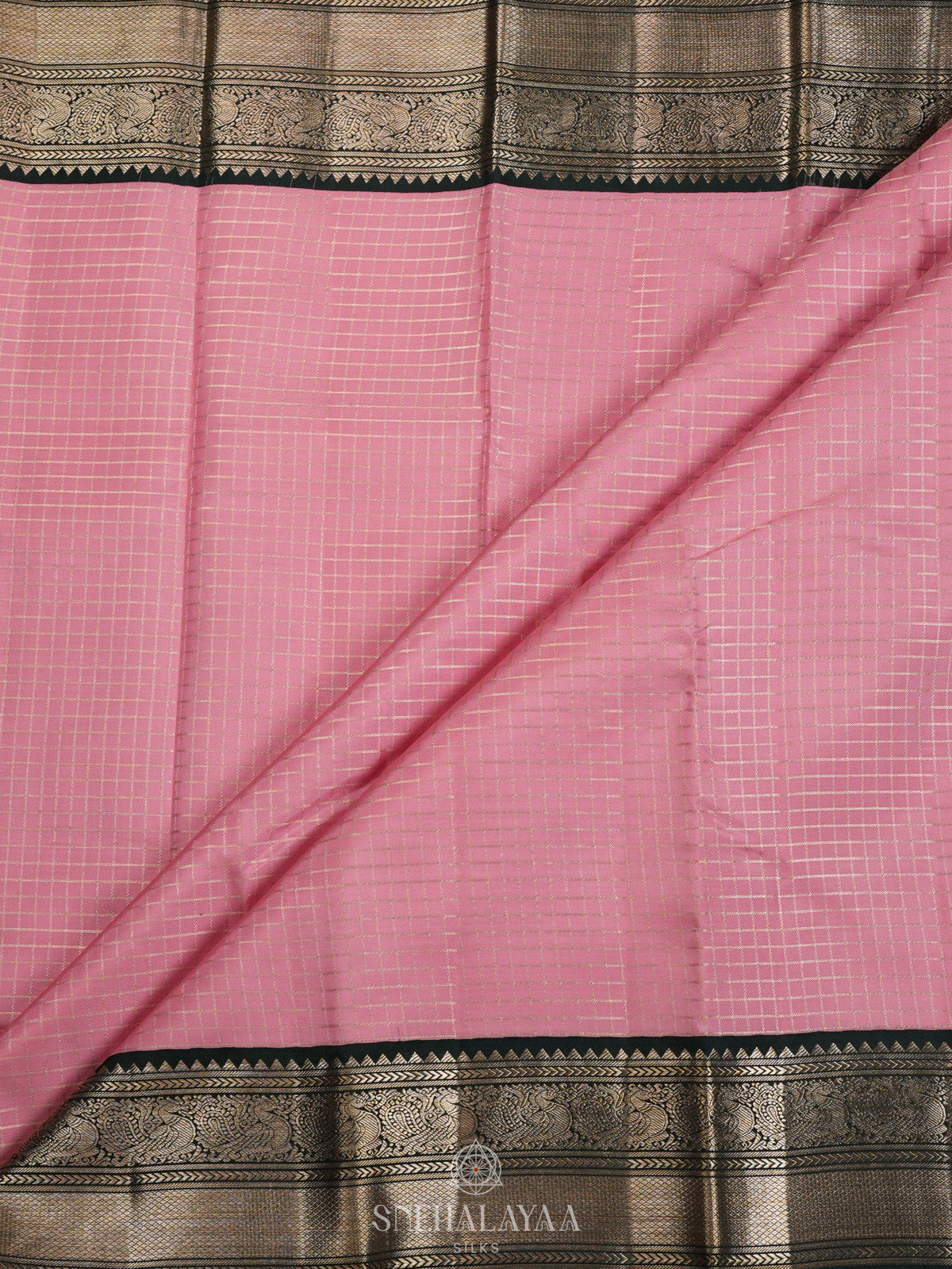 Pale Pink Kanjivaram Silk Saree