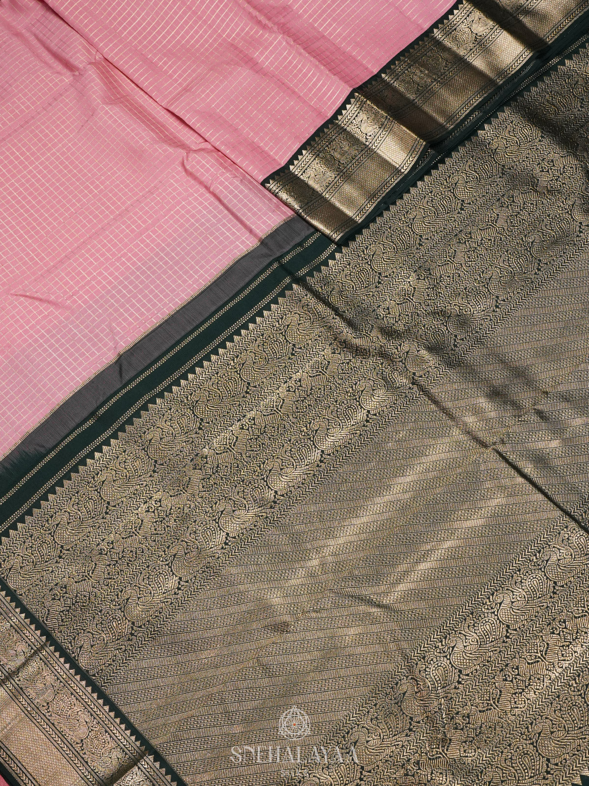 Pale Pink Kanjivaram Silk Saree