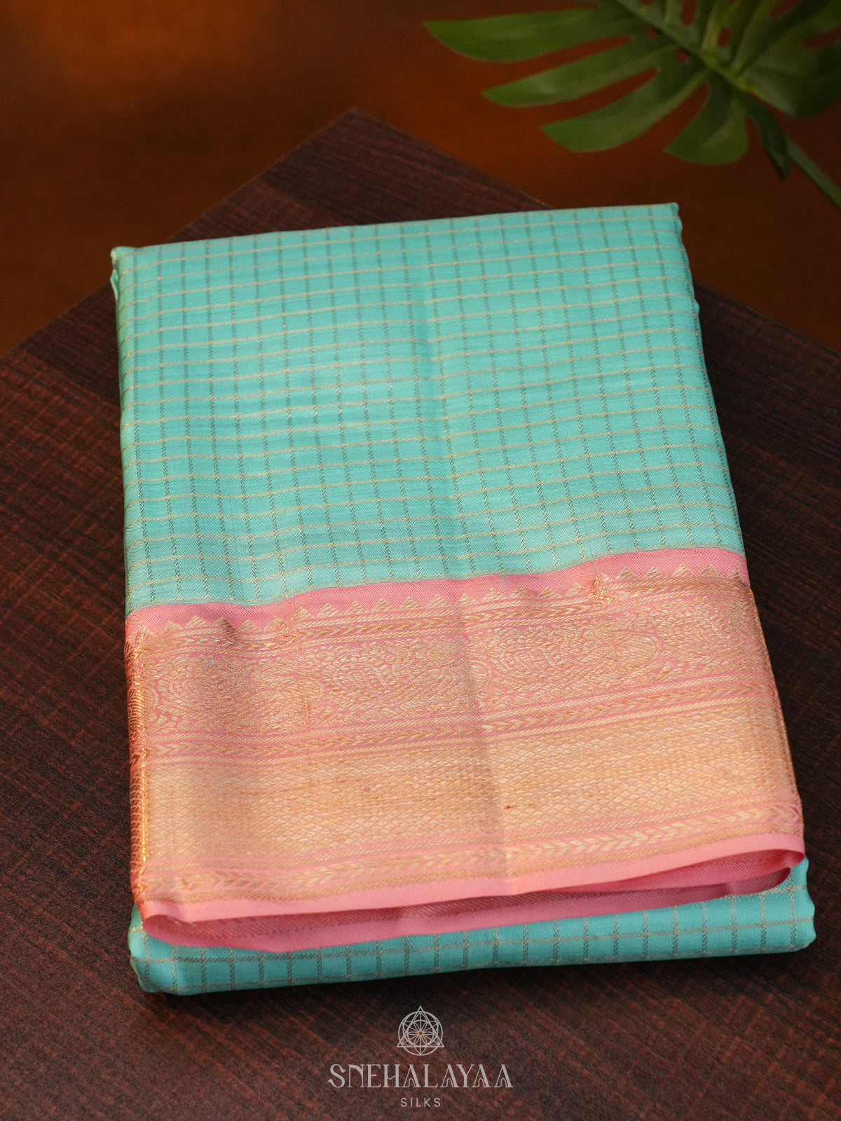Mint Green Kanjivaram Silk Saree
