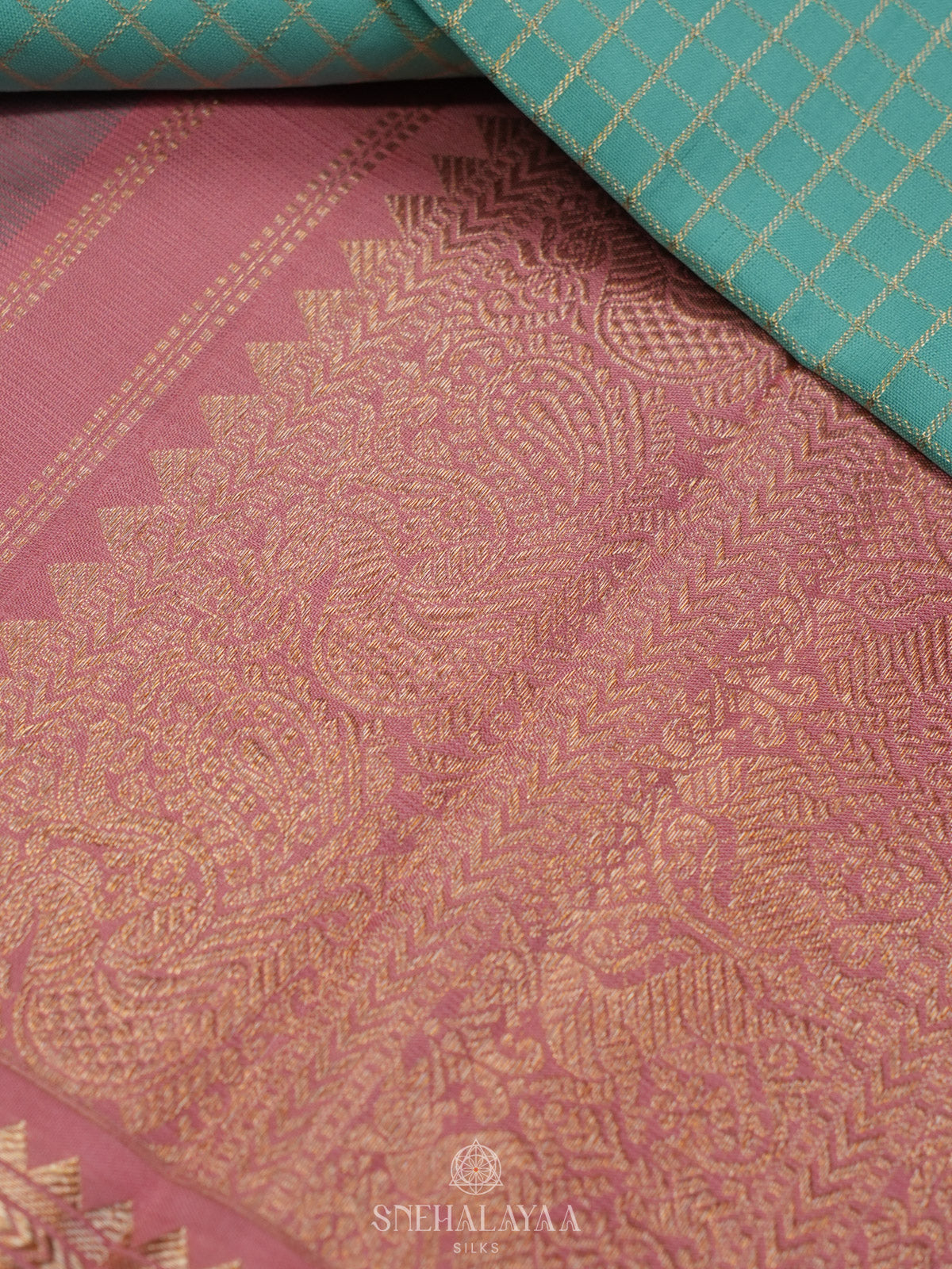 Mint Green Kanjivaram Silk Saree