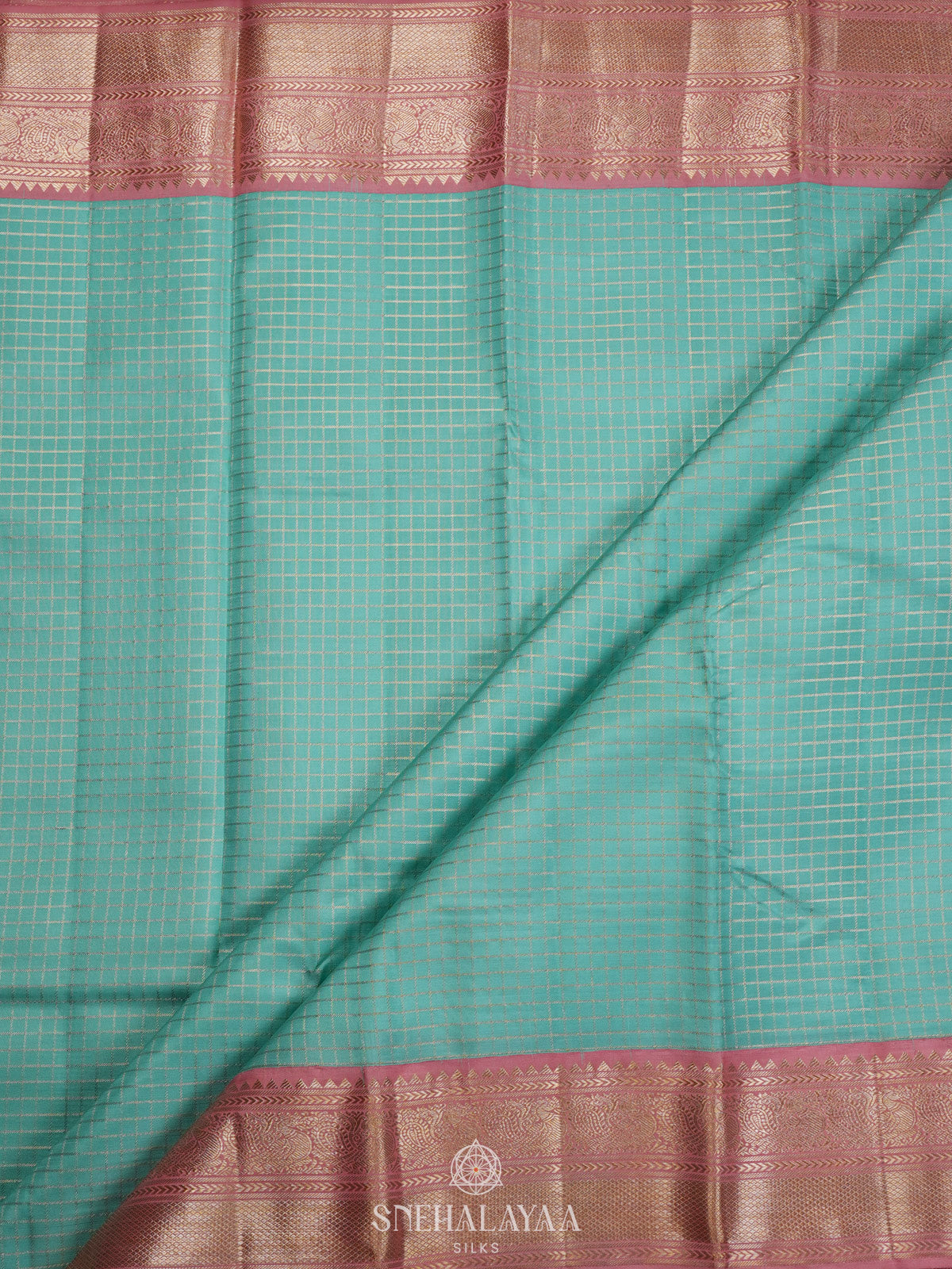 Mint Green Kanjivaram Silk Saree