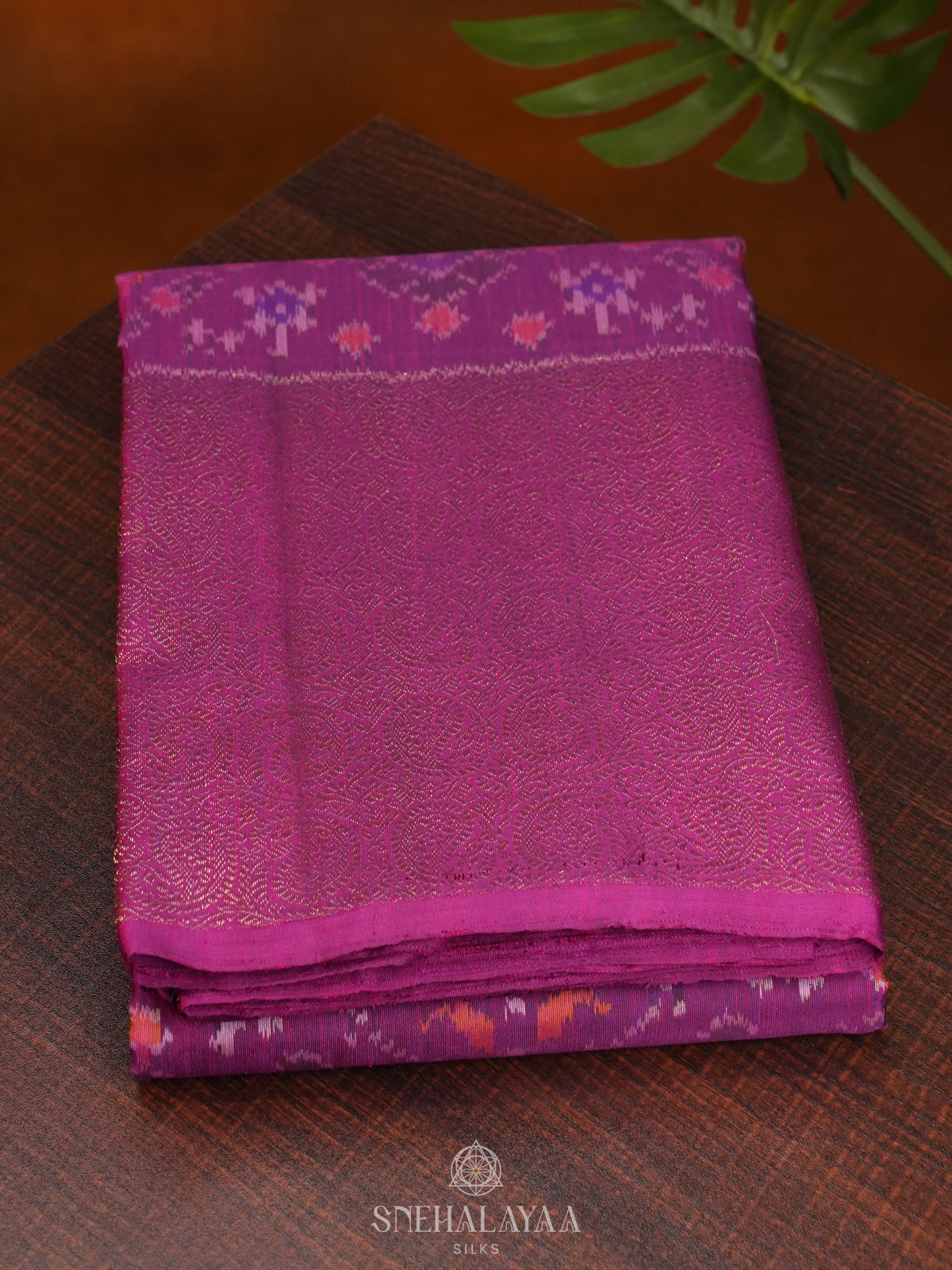 Magenta Kanjivaram Silk Saree