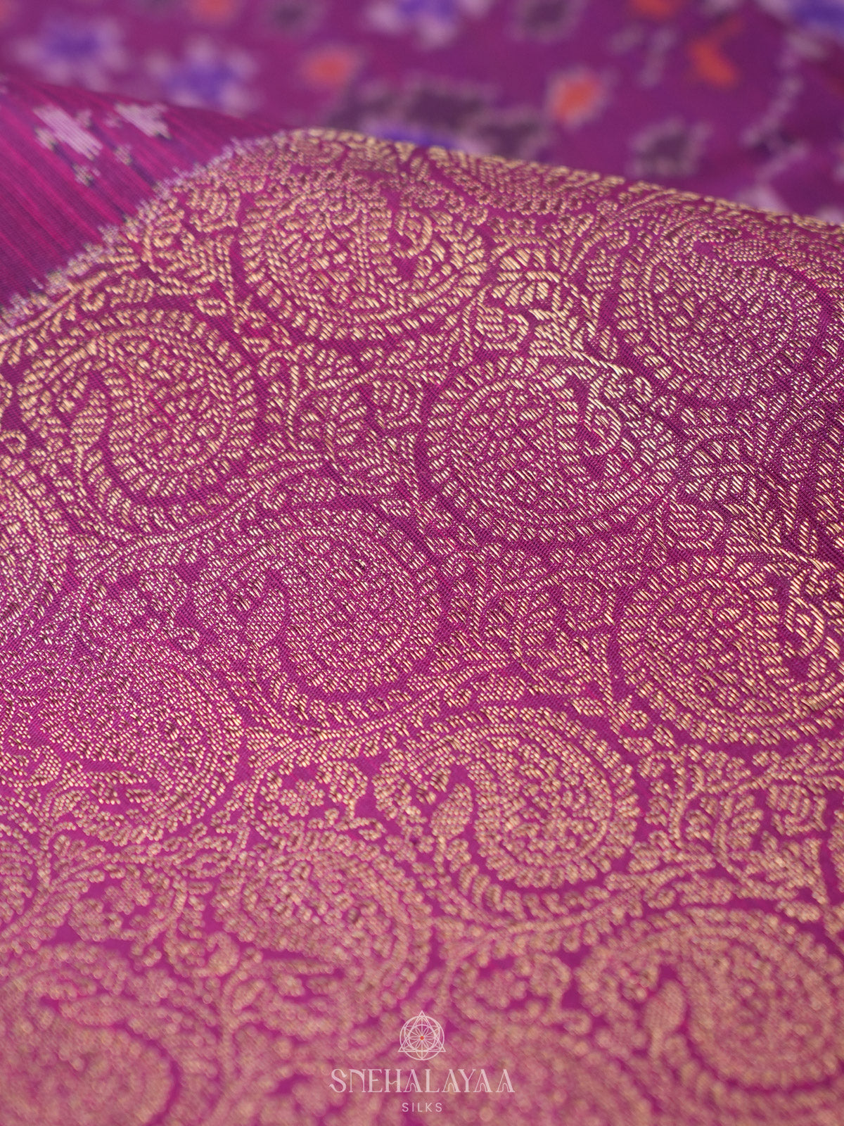 Magenta Kanjivaram Silk Saree
