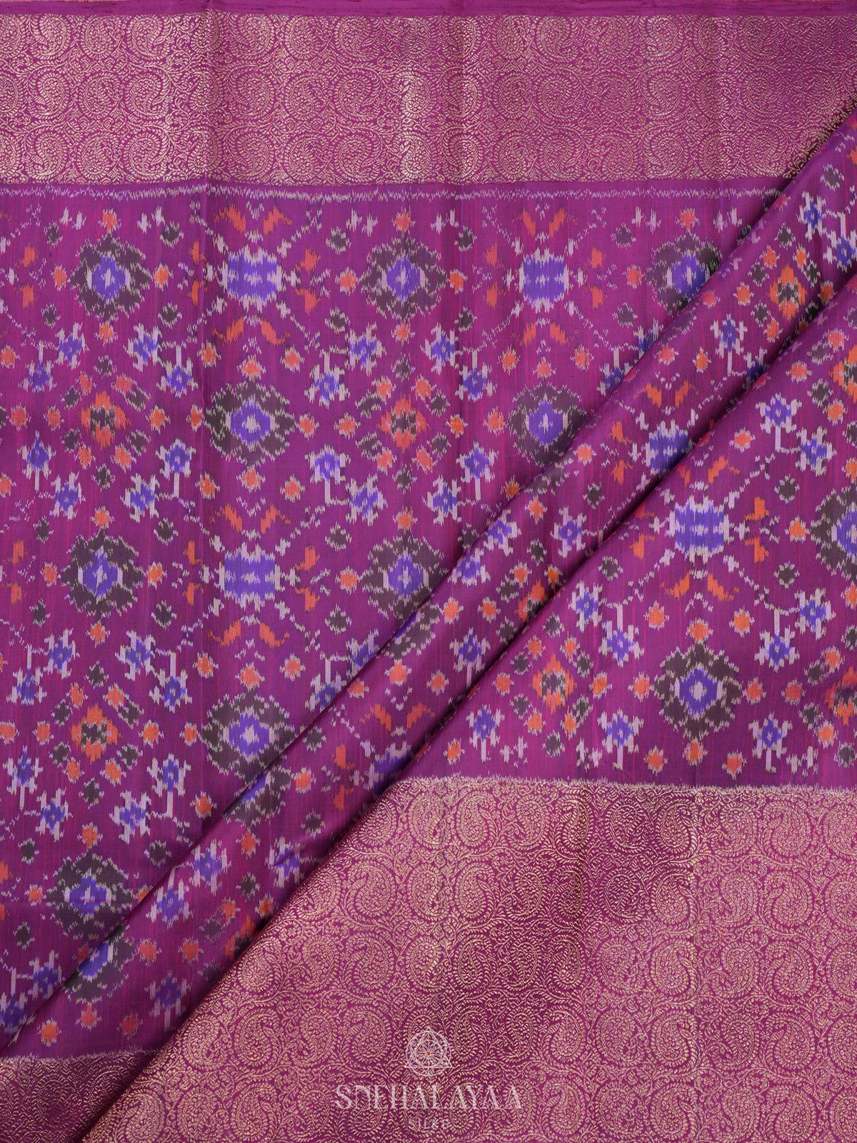 Magenta Kanjivaram Silk Saree