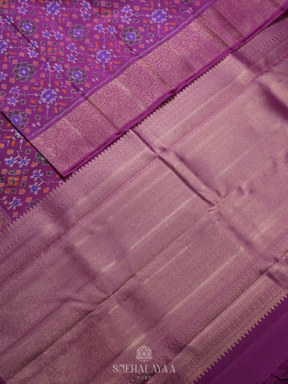 Magenta Kanjivaram Silk Saree