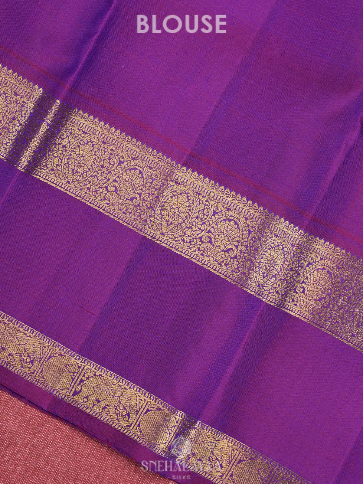 Peacock Blue Kanjivaram Silk Saree