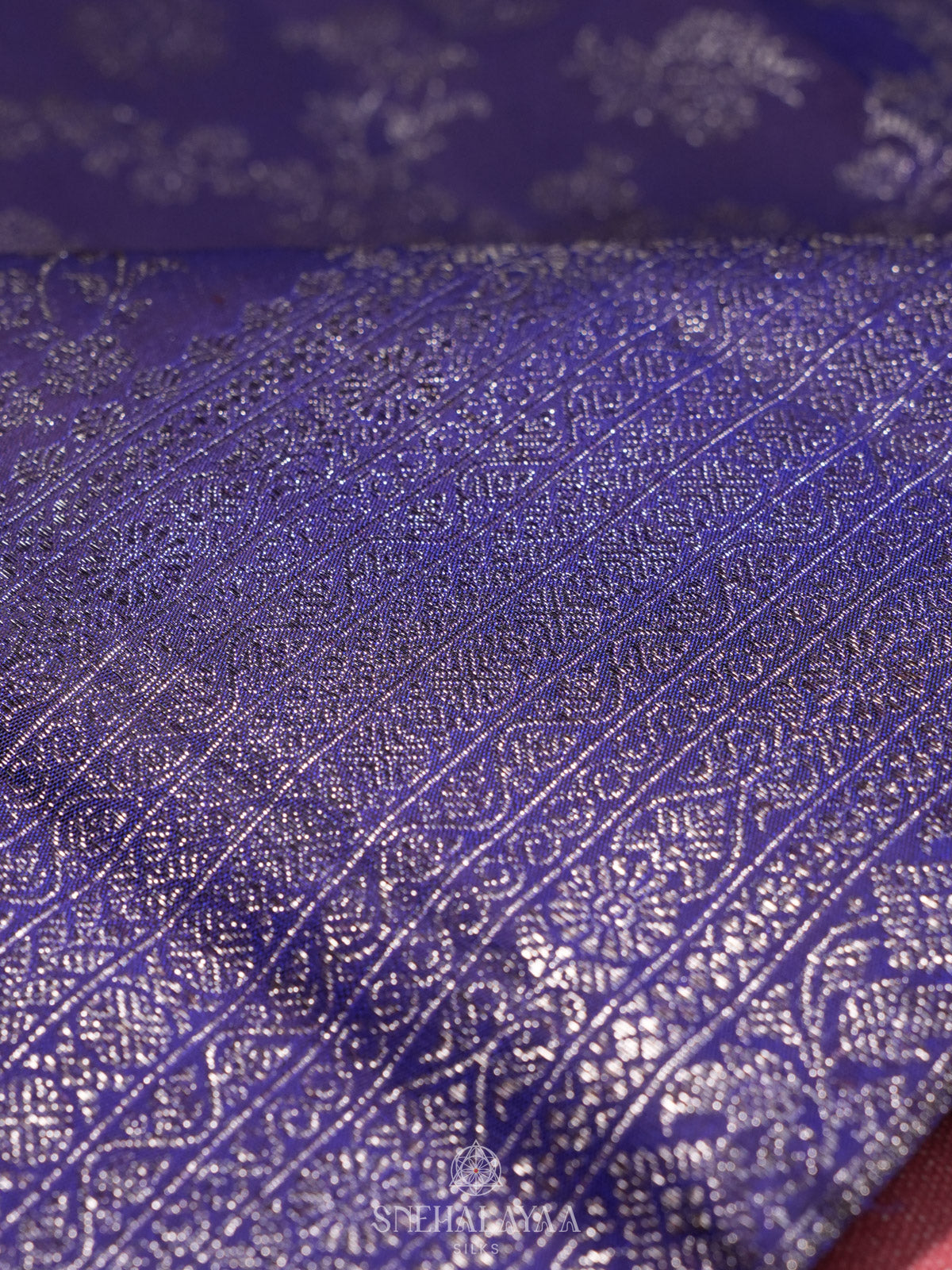 Navy Blue Kanjivaram Silk Saree