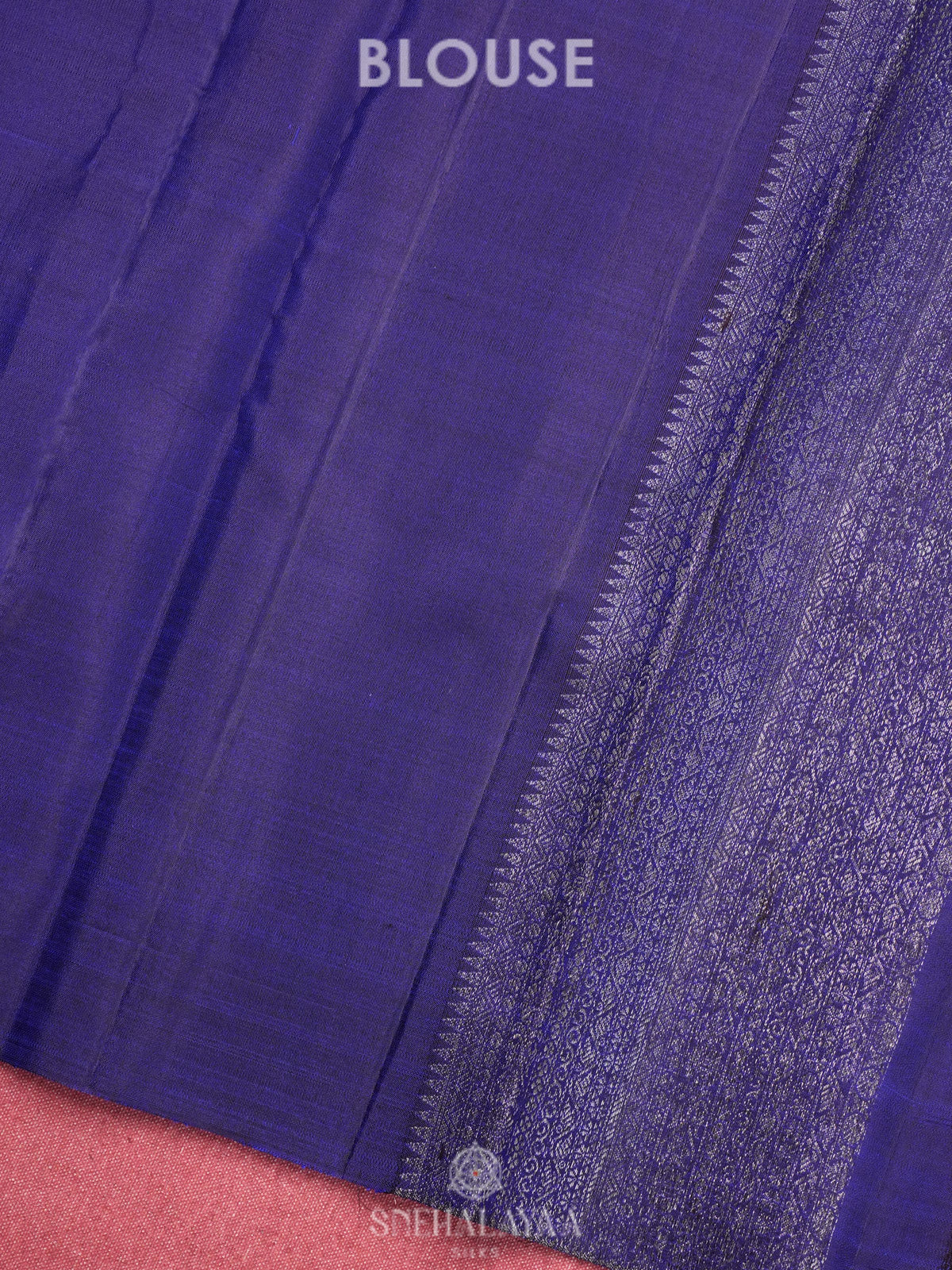 Navy Blue Kanjivaram Silk Saree