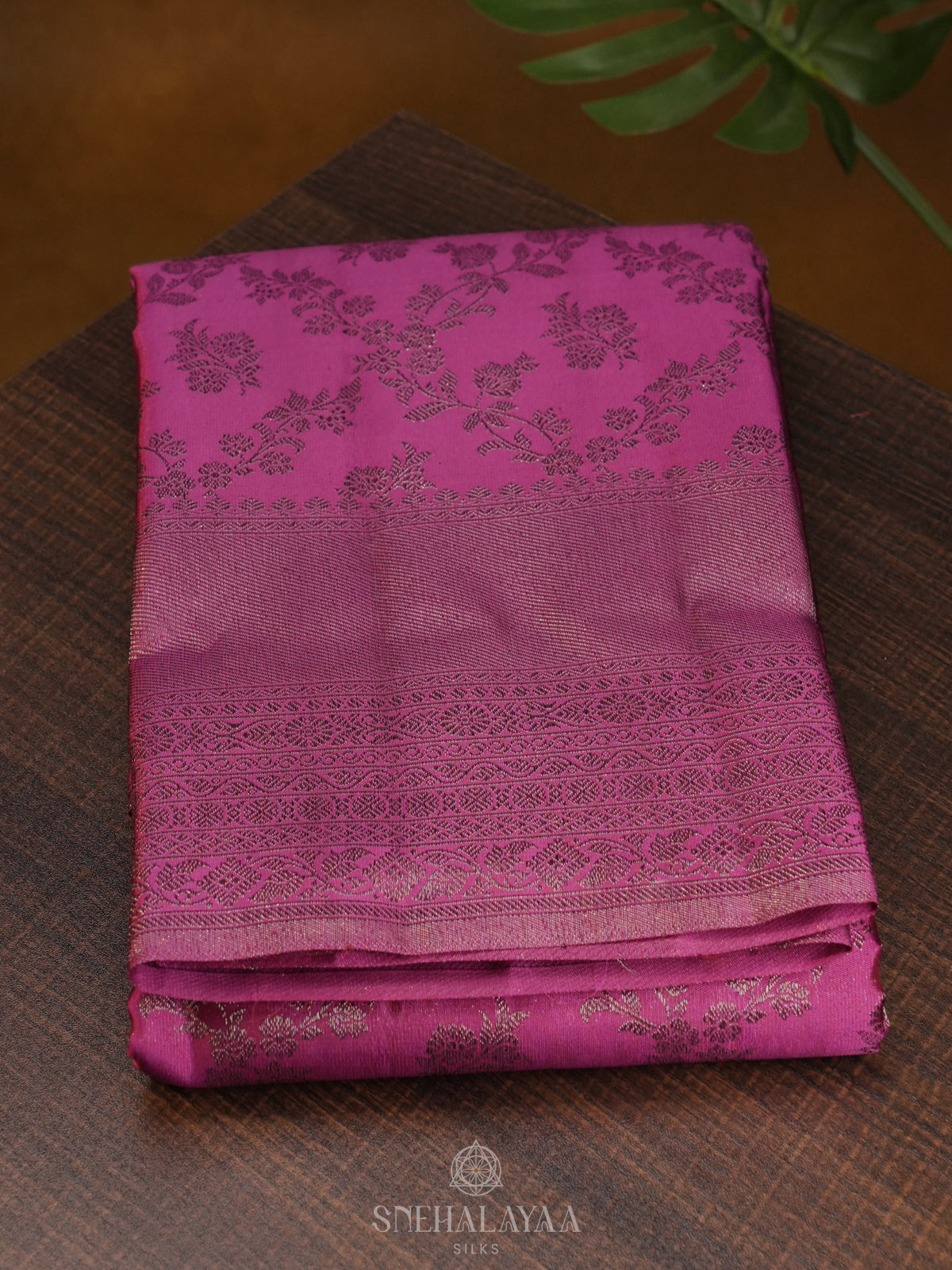 Magenta Kanjivaram Silk Saree