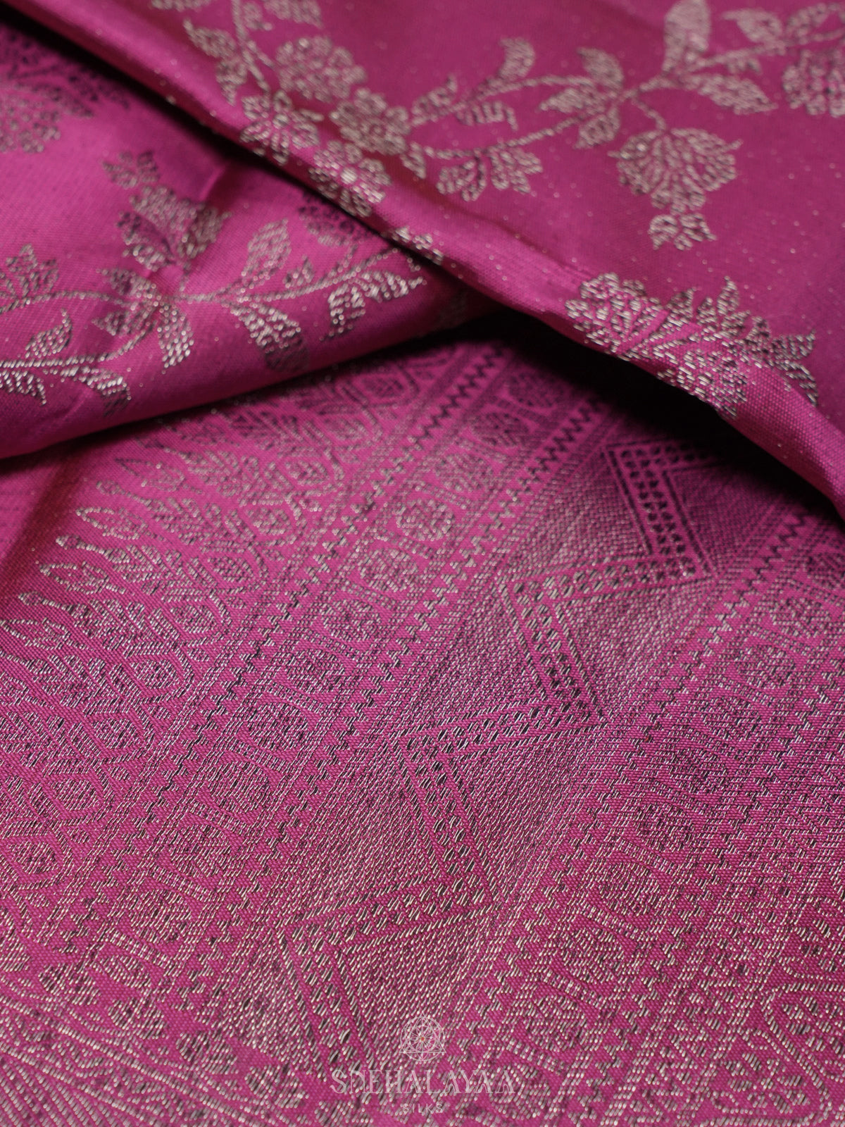 Magenta Kanjivaram Silk Saree