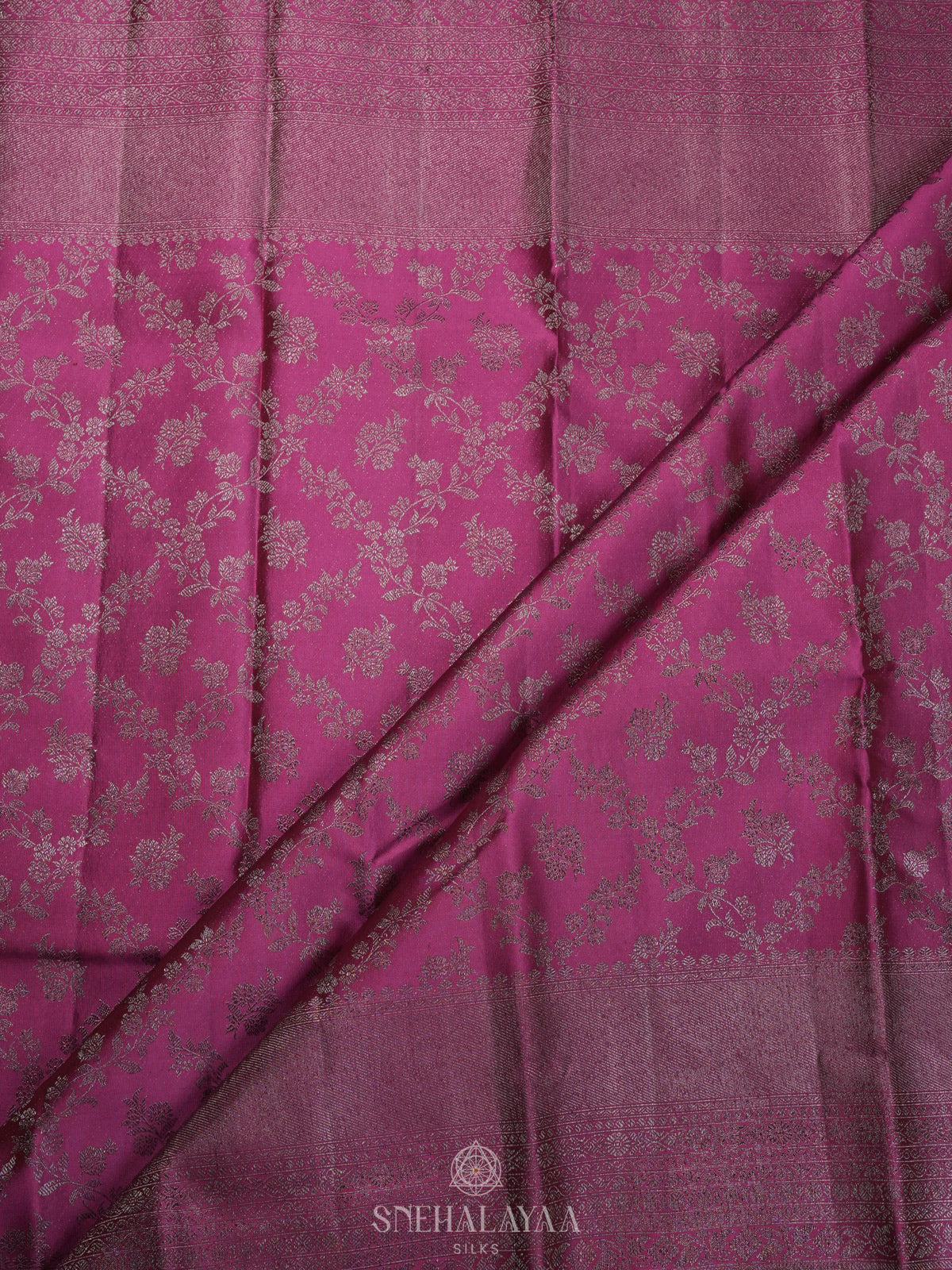 Magenta Kanjivaram Silk Saree