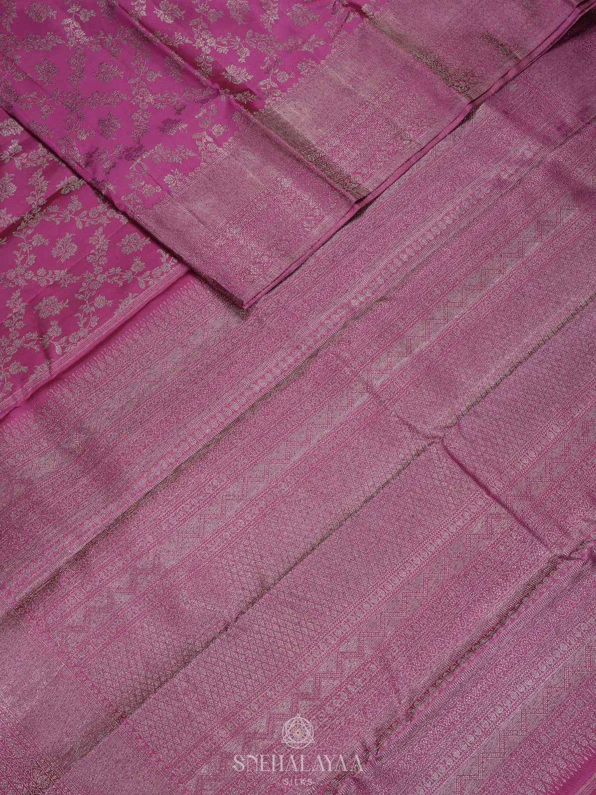 Magenta Kanjivaram Silk Saree
