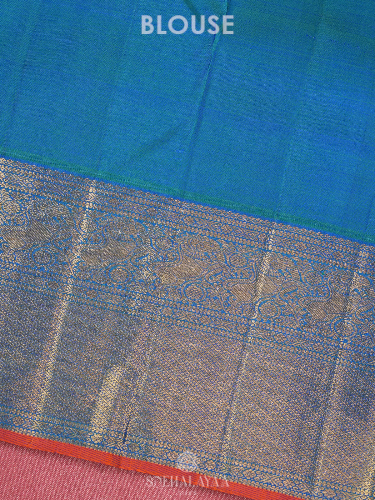 Sky Blue Kanjivaram Silk Saree