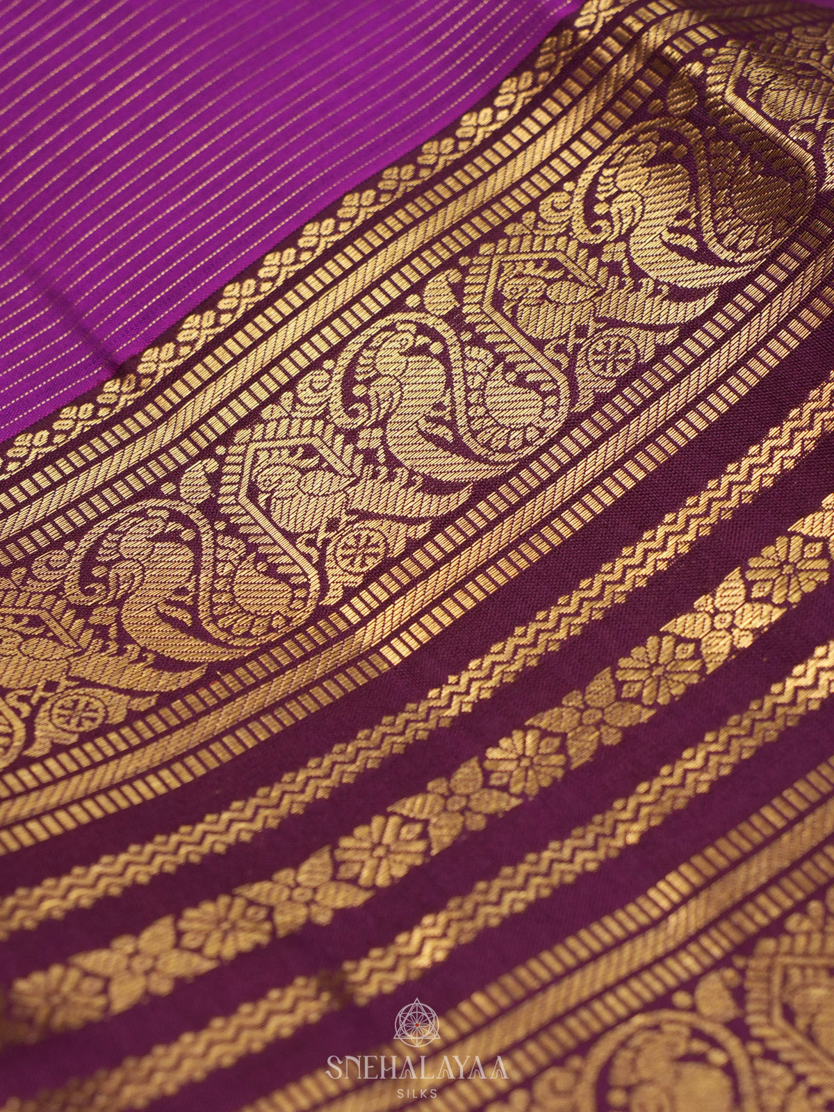 Magenta Kanjivaram Silk Saree