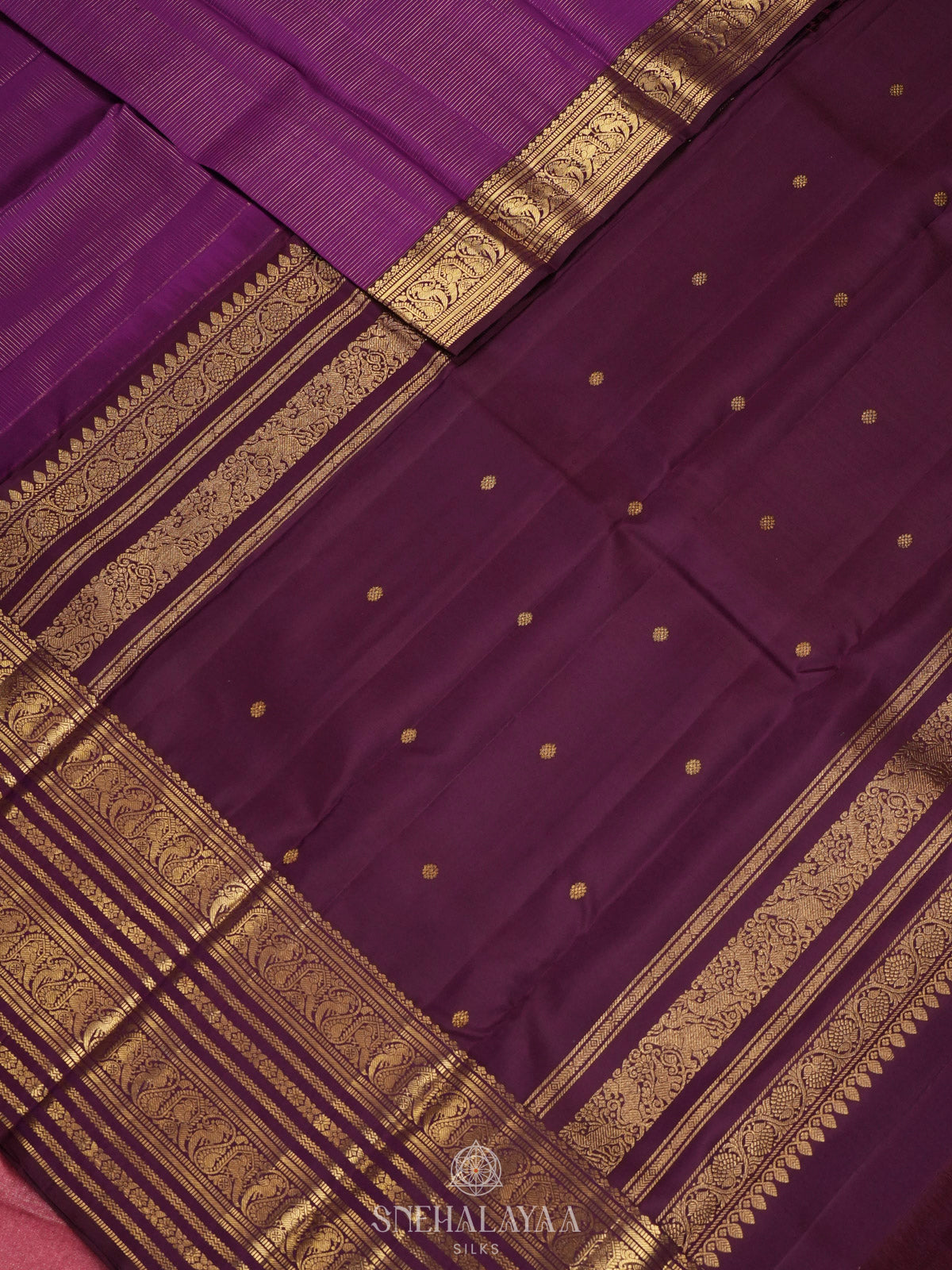 Magenta Kanjivaram Silk Saree