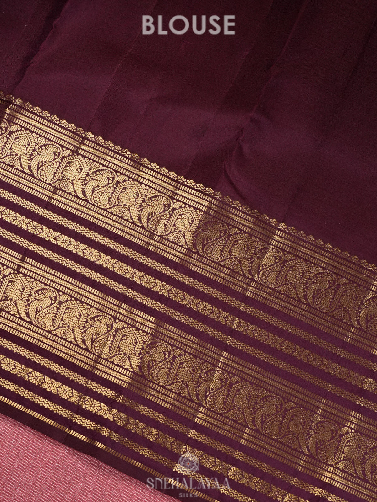 Magenta Kanjivaram Silk Saree
