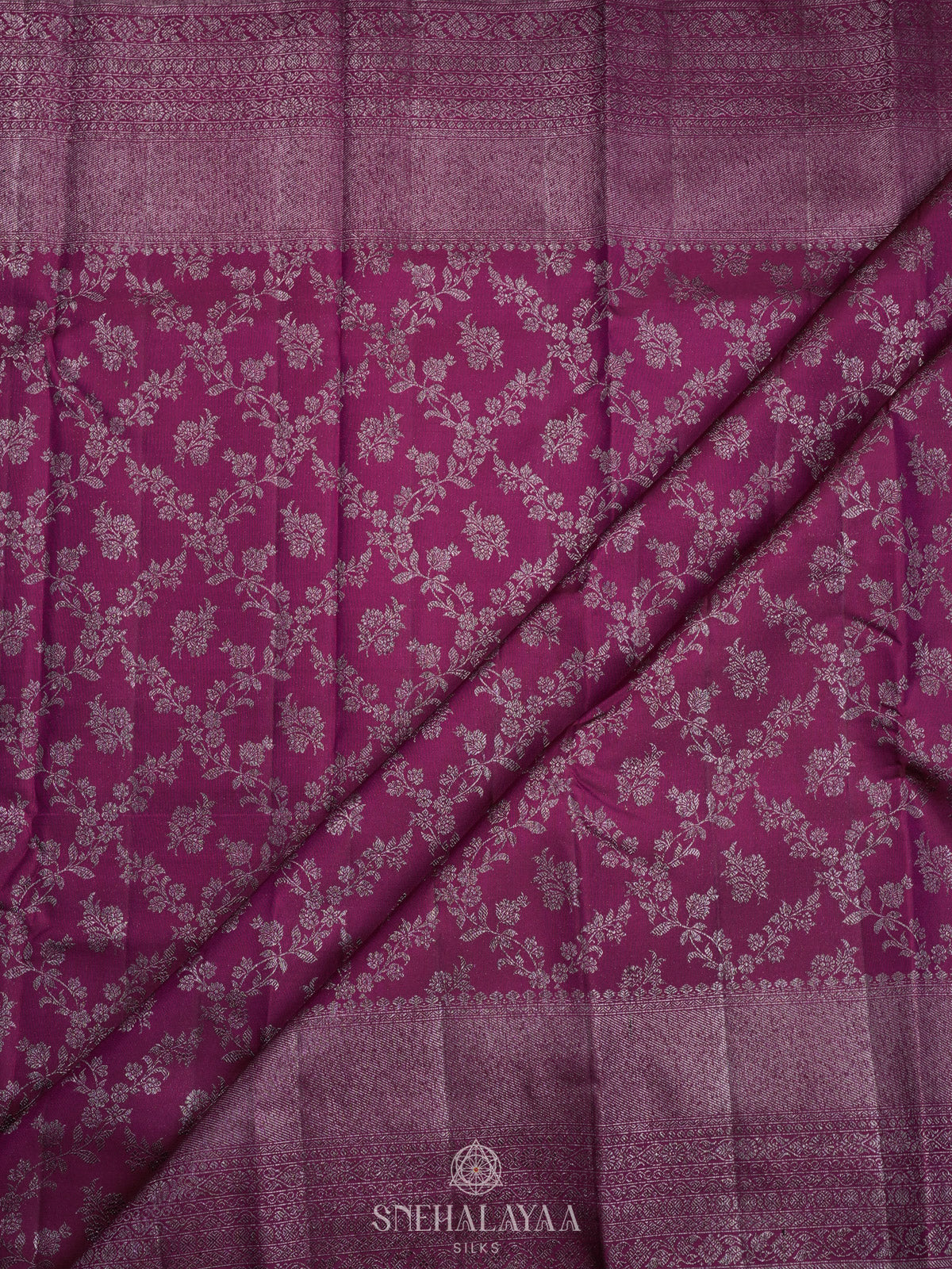 Wine Kanjivaram Silk Saree