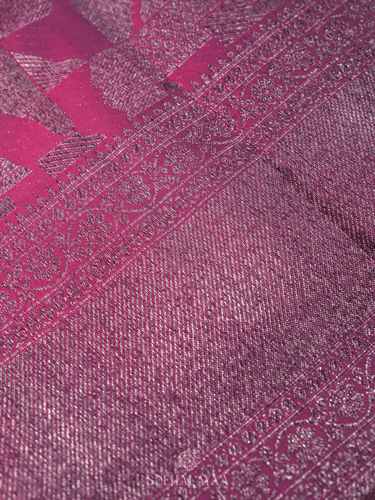 Wine Kanjivaram Silk Saree
