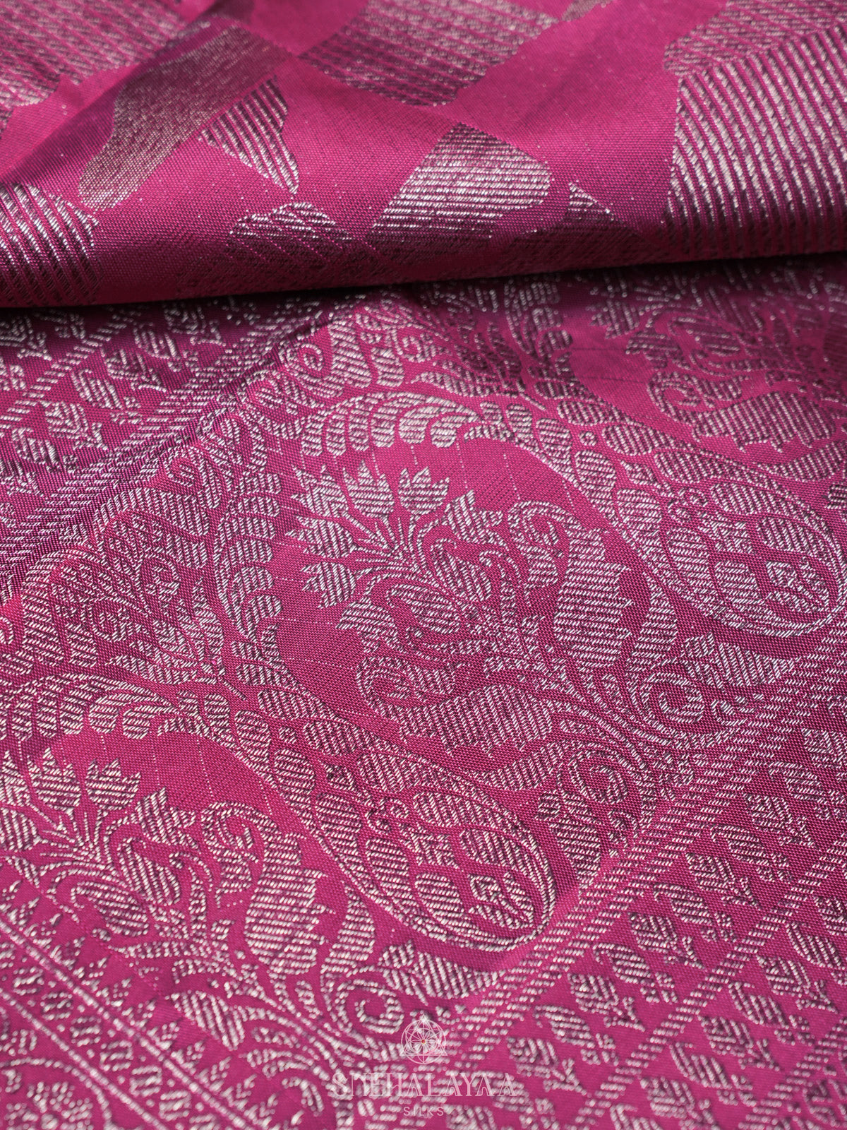 Wine Kanjivaram Silk Saree