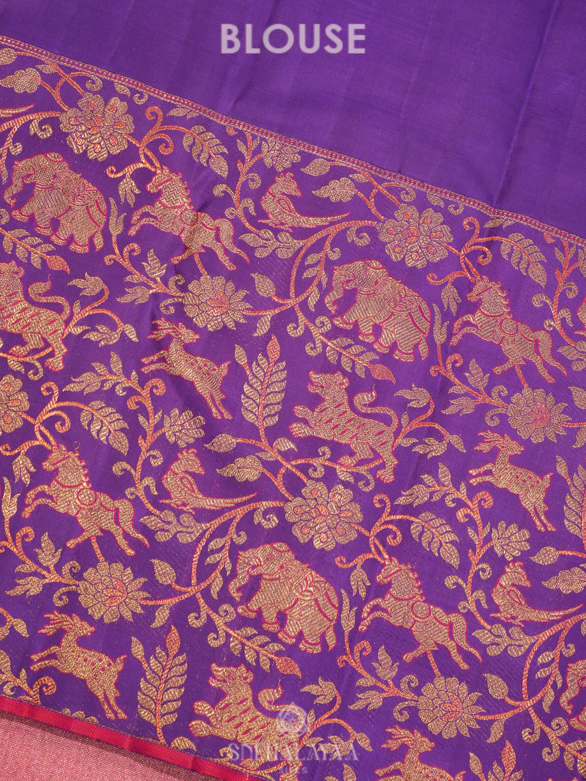 Purple Kanjivaram Silk Saree