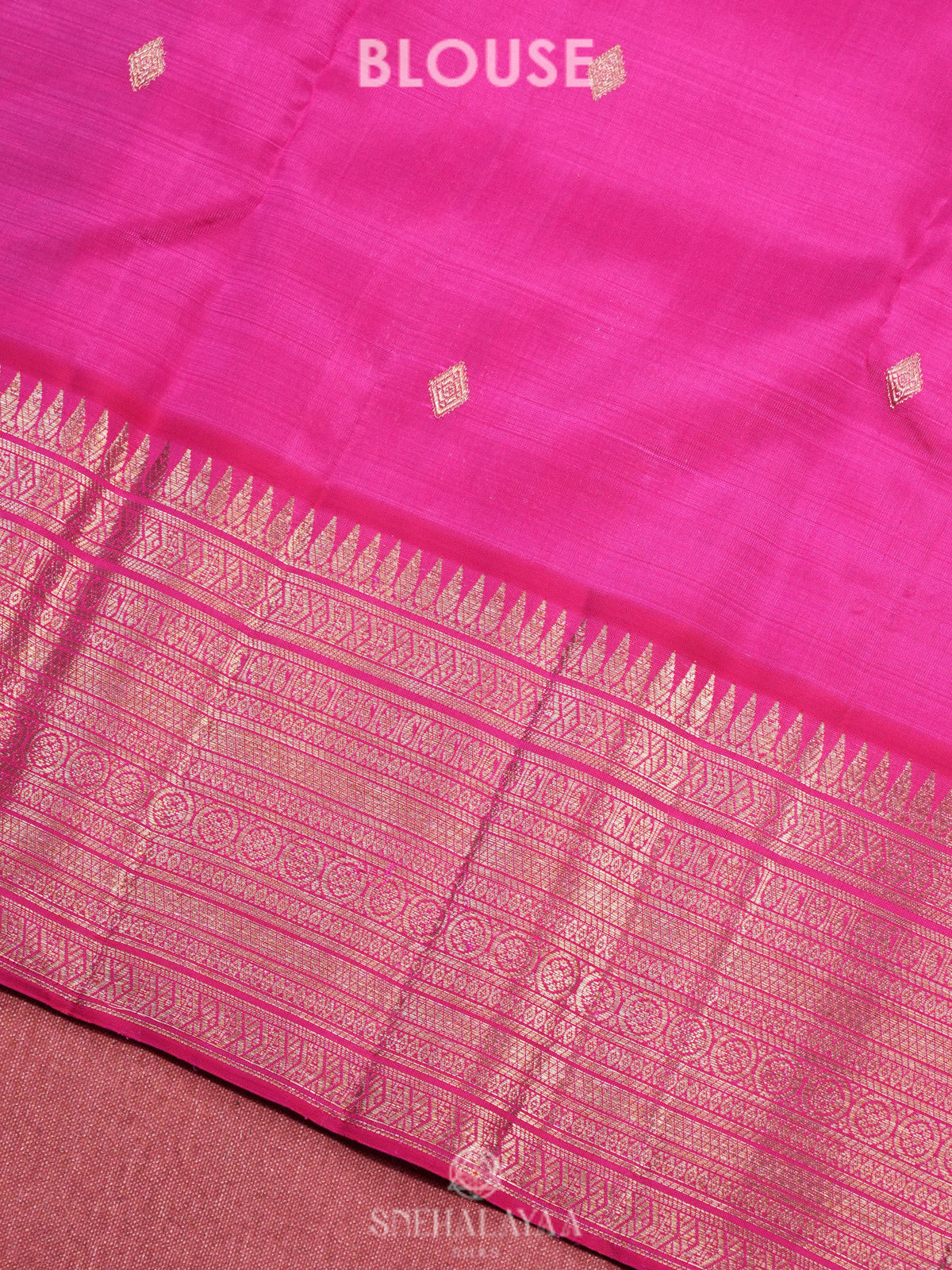 Burgundy Kanjivaram Silk Saree