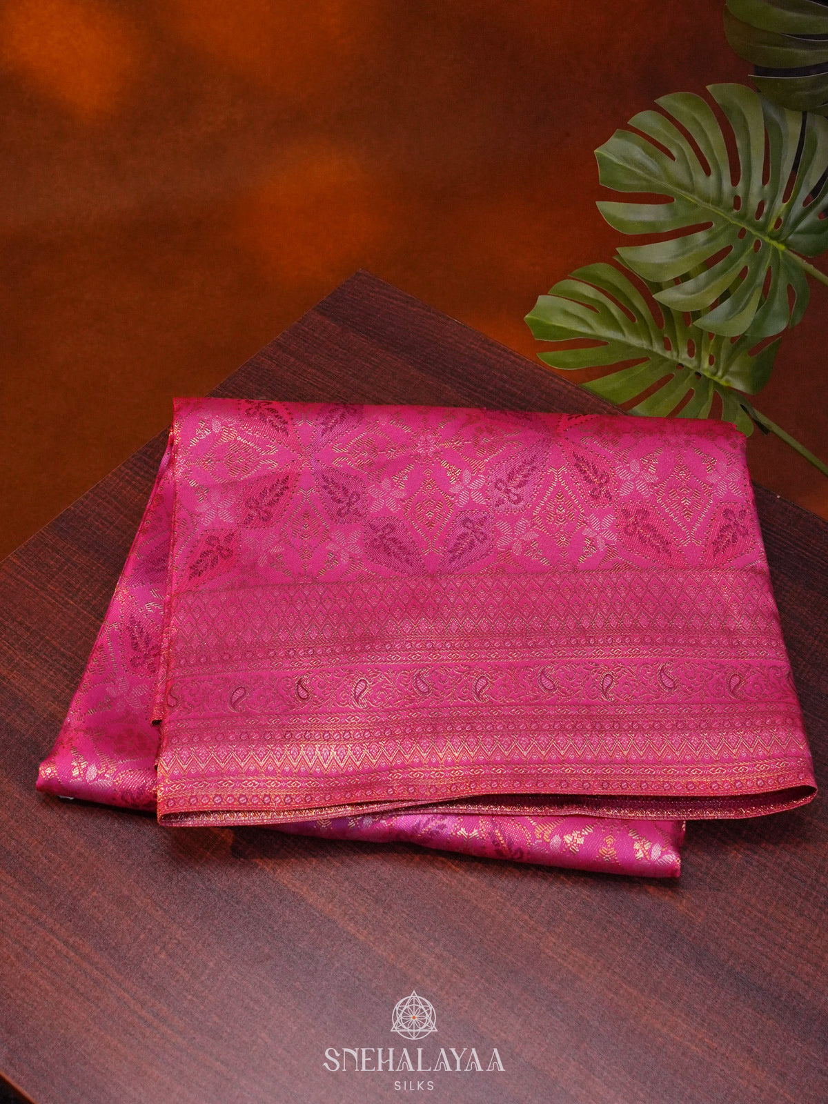 Pink Kanjivaram Silk Saree